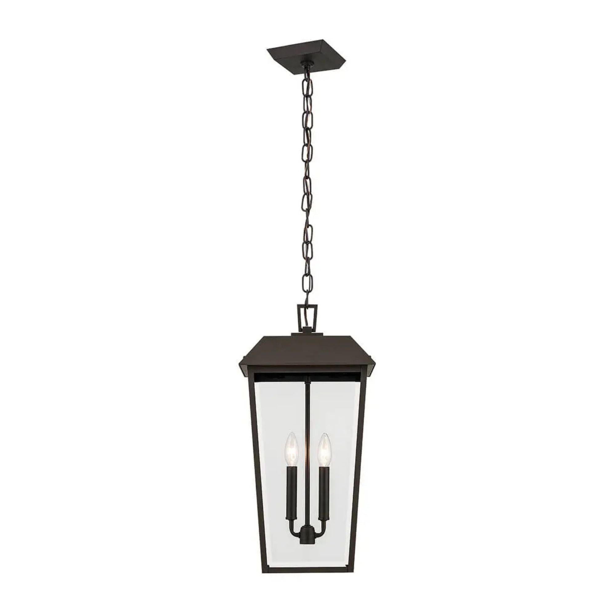 Kichler Lighting - Mathus 22" 2-Light Outdoor Pendant, Olde Bronze Finish | Bees Lighting