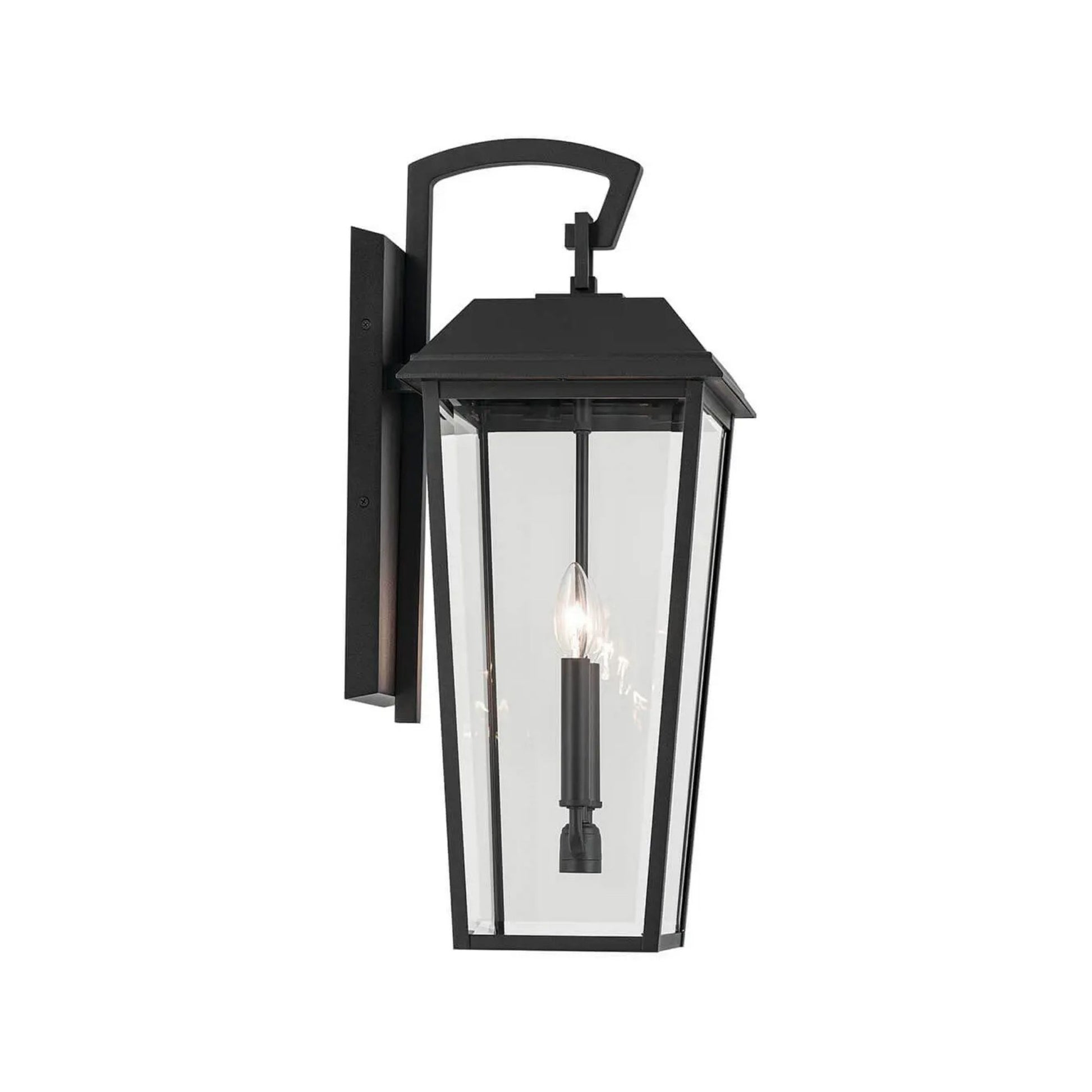 Kichler Lighting - Mathus 24" 2-Light Outdoor Wall Light, Textured Black Finish | Bees Lighting