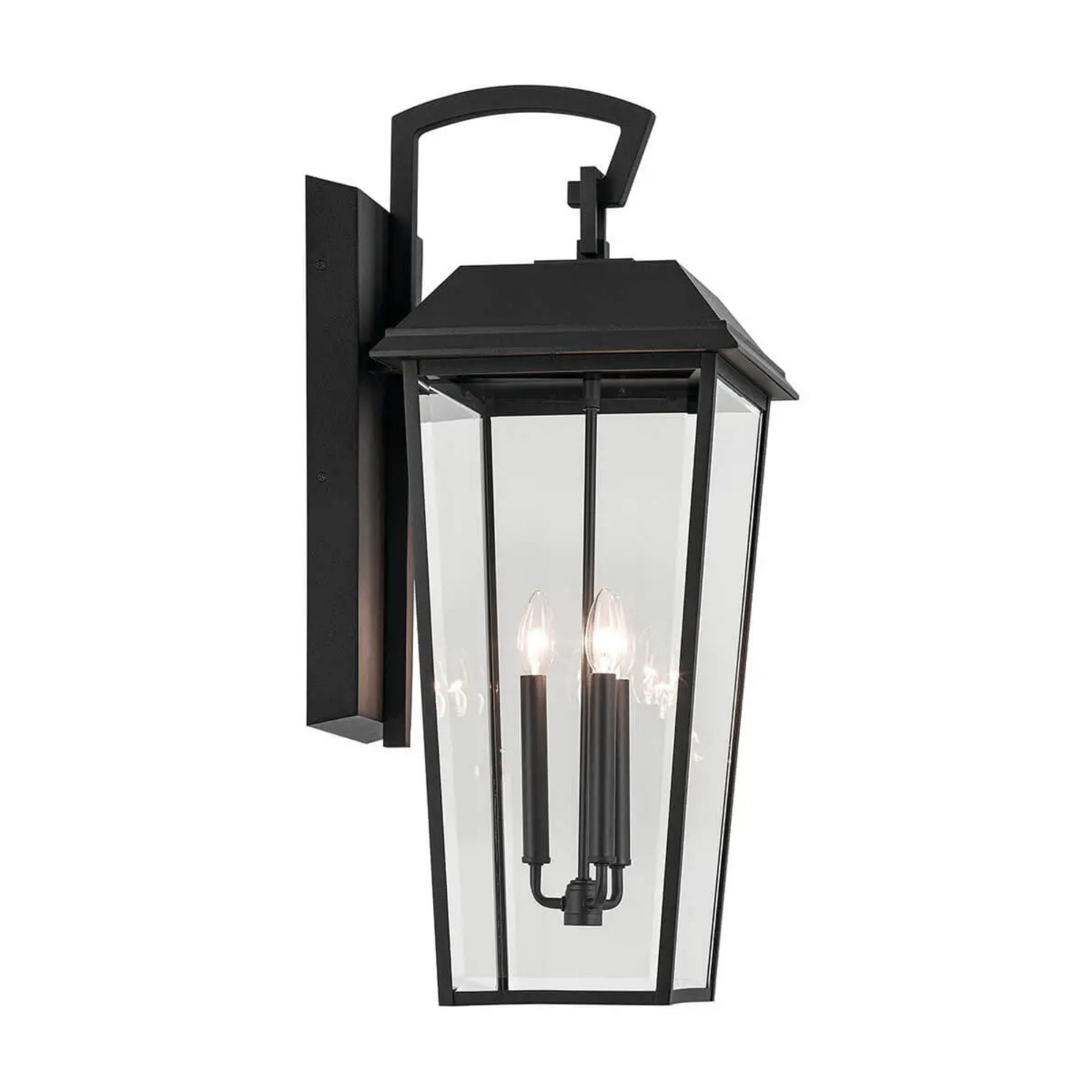 Kichler Lighting - Mathus 30" 3-Light Outdoor Wall Light, Textured Black Finish | Bees Lighting