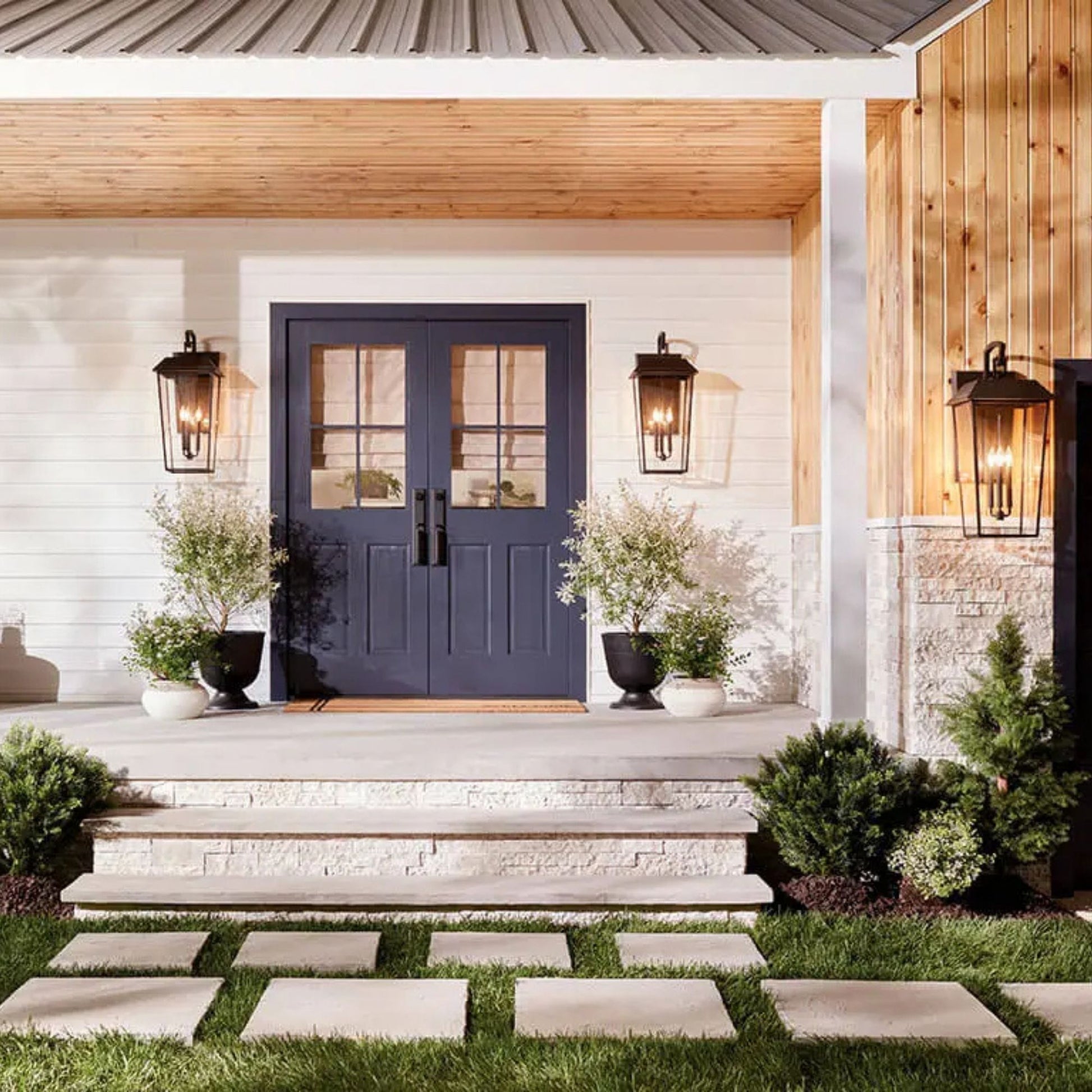 Kichler Lighting - Mathus 30" 3-Light Outdoor Wall Light, Olde Bronze Finish | Bees Lighting