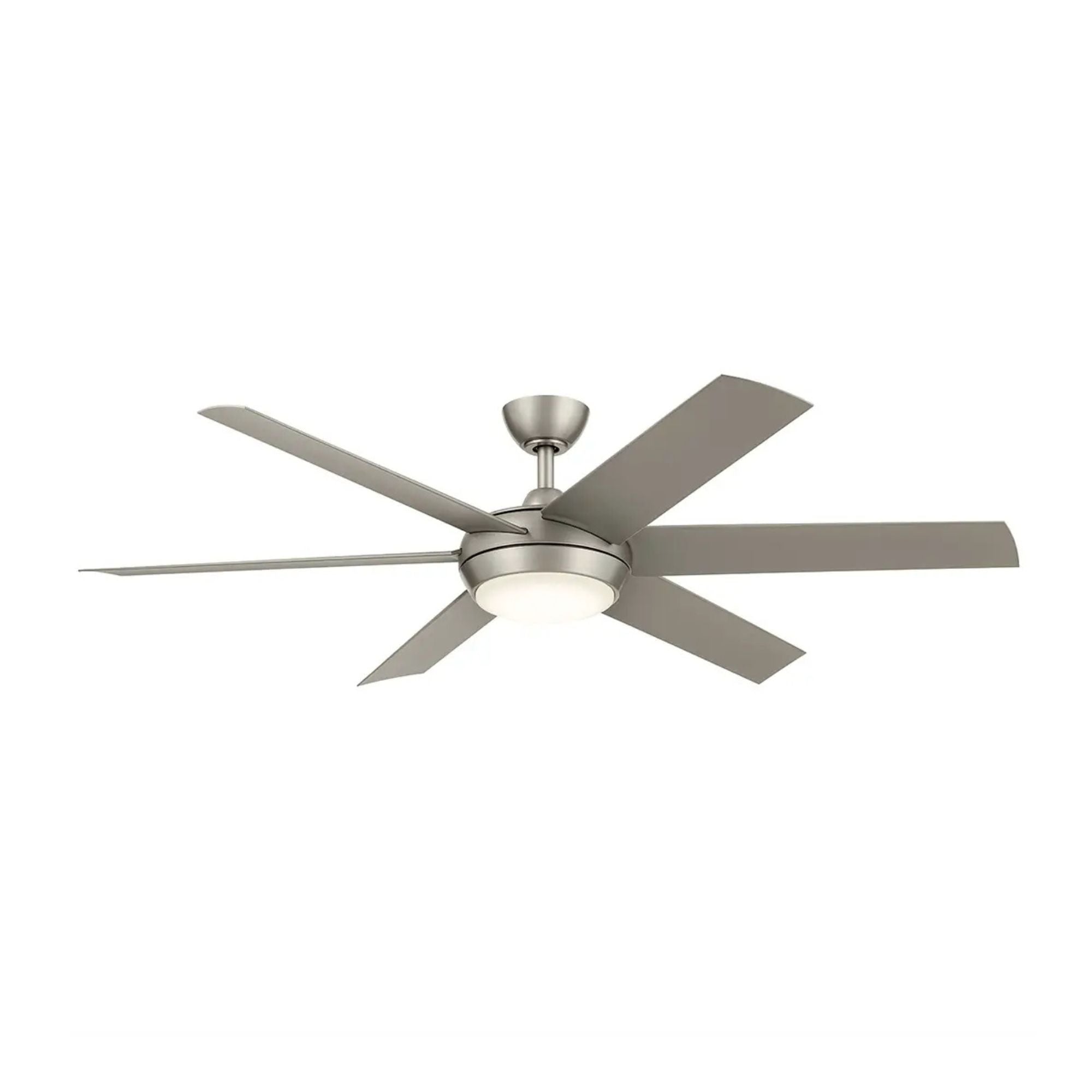 Mint 60" Brushed Nickel Modern LED Ceiling Fan with Remote