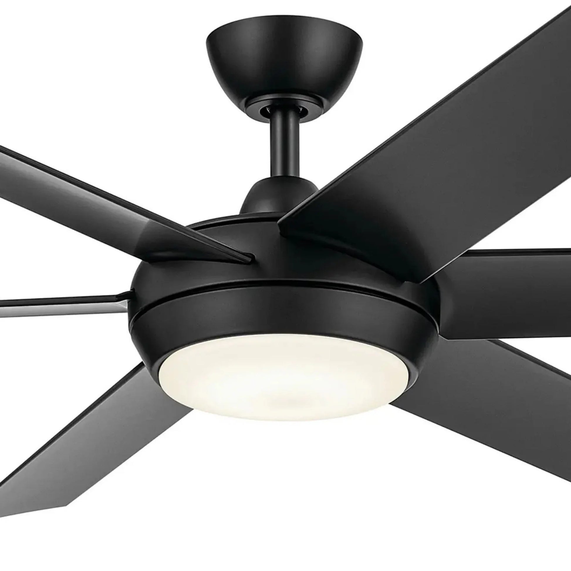 Kichler Lighting - Mint 60" Satin Black Modern LED Ceiling Fan with Remote | Bees Lighting