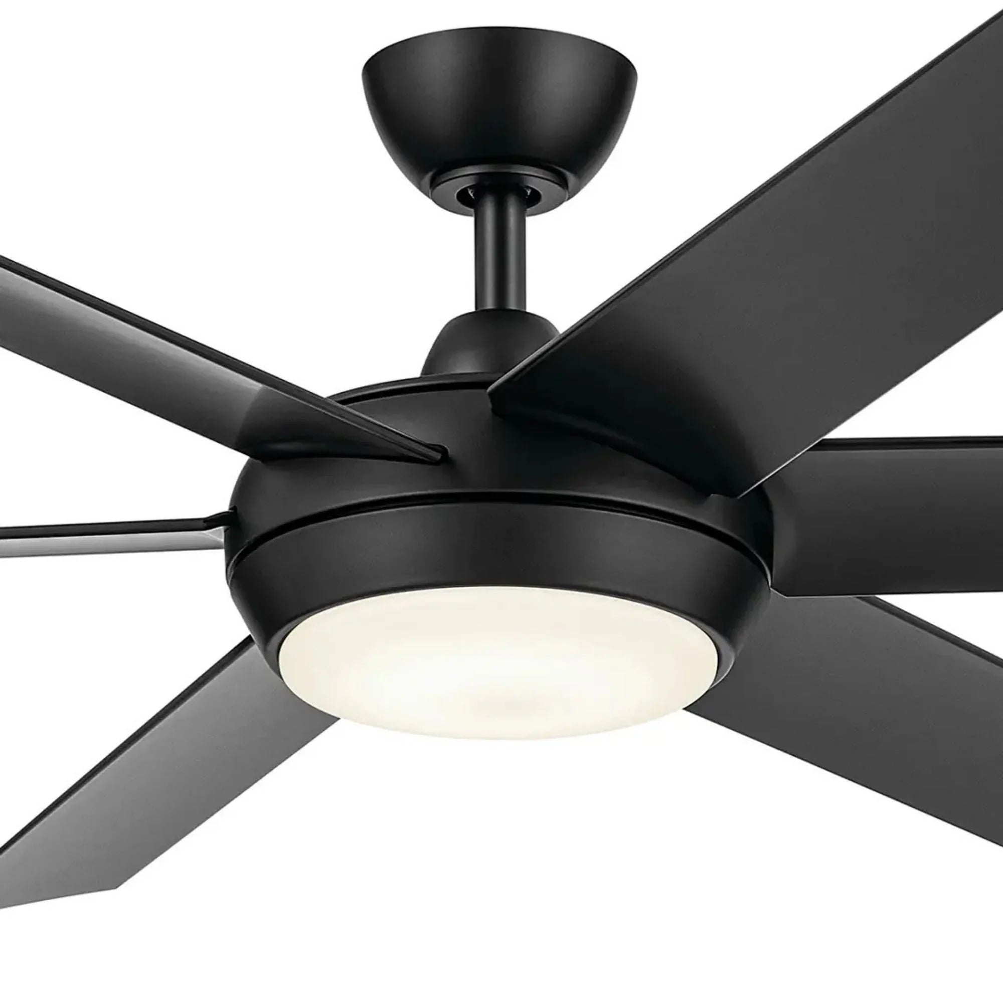 Kichler Lighting - Mint 60" Satin Black Modern LED Ceiling Fan with Remote | Bees Lighting