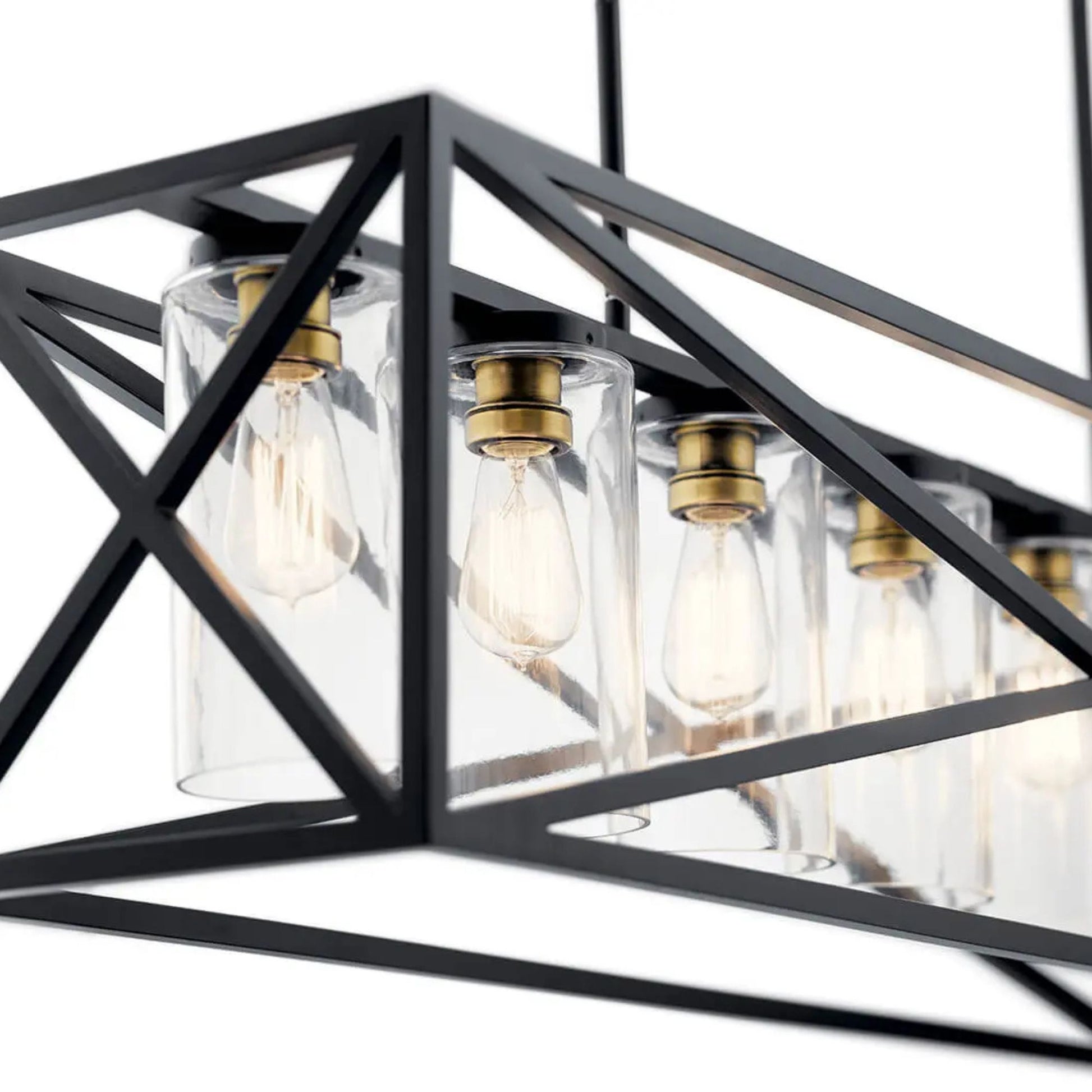 Kichler Lighting - Moorgate 48" 7-Light Linear Chandelier, Black Finish | Bees Lighting