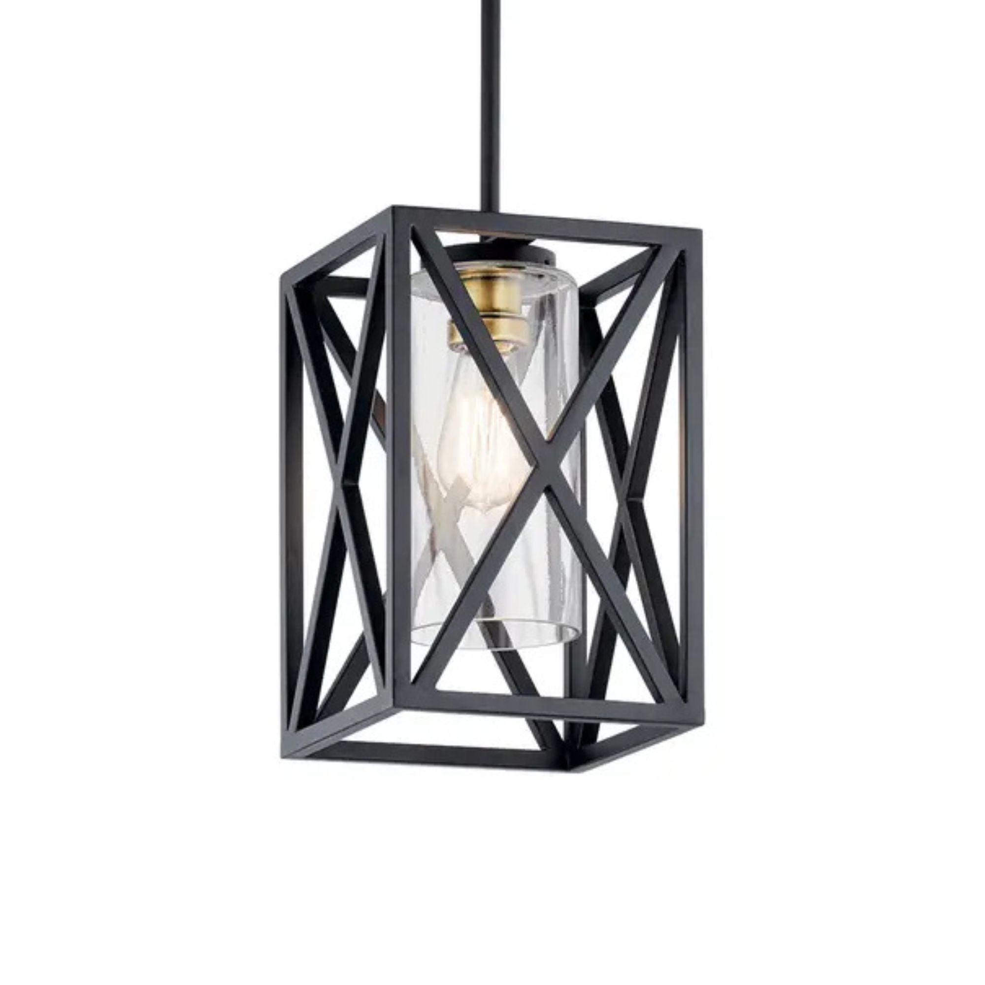 Moorgate 8" Mini Pendant, Black Finish