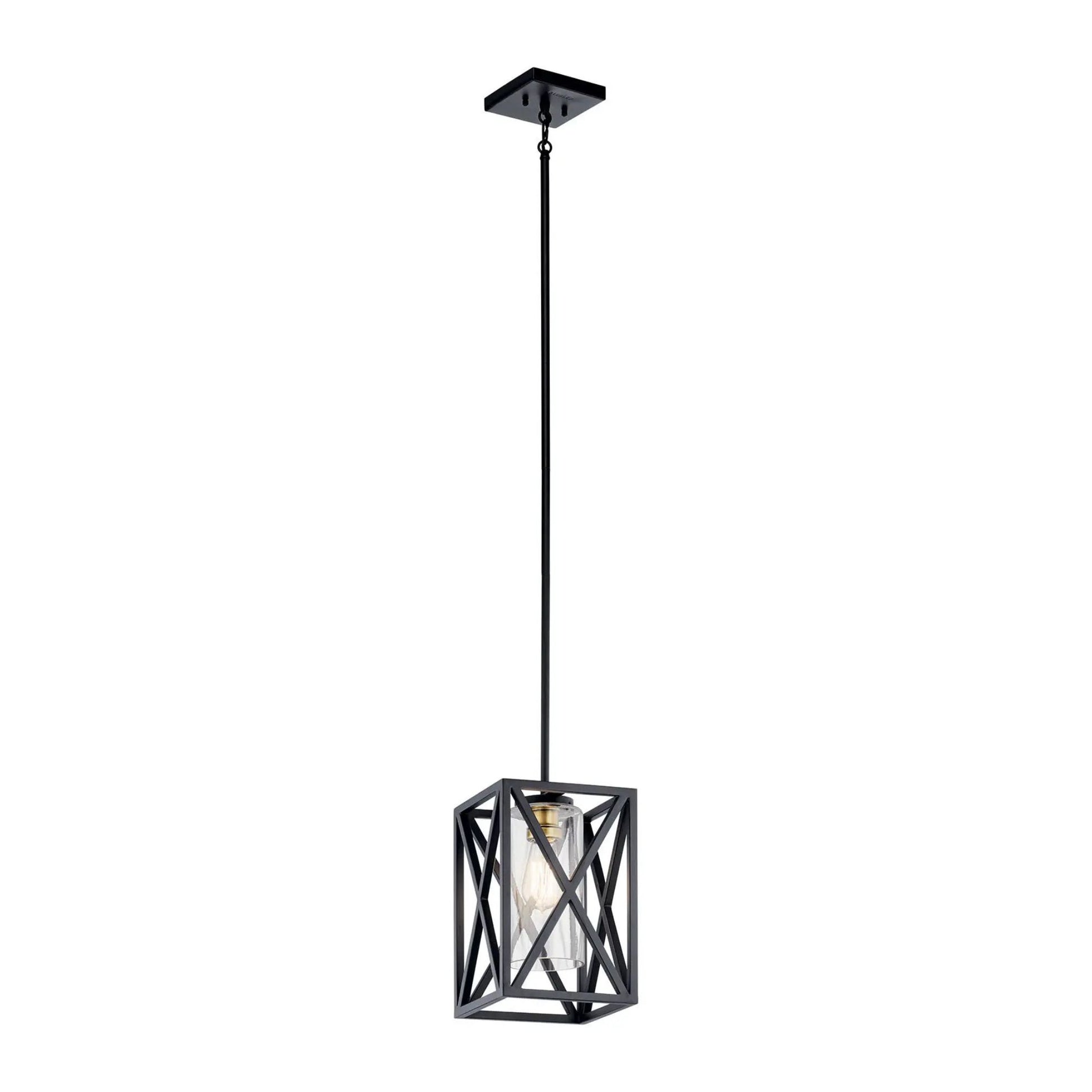 Kichler Lighting - Moorgate 8" Mini Pendant, Black Finish | Bees Lighting