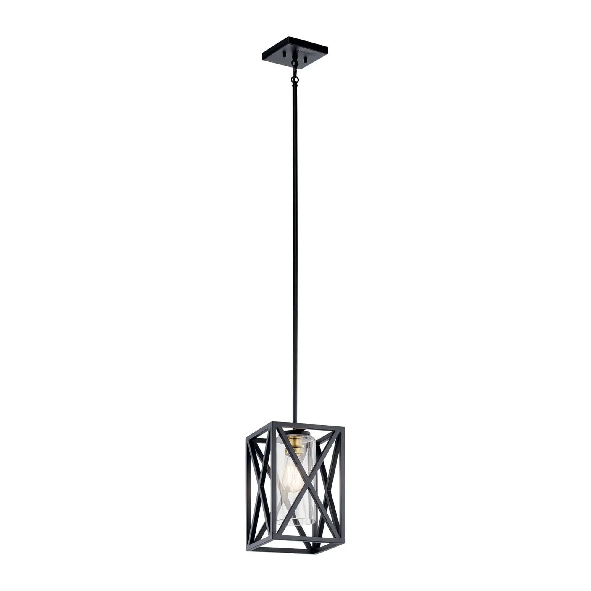 Kichler Lighting - Moorgate 8" Mini Pendant, Black Finish | Bees Lighting
