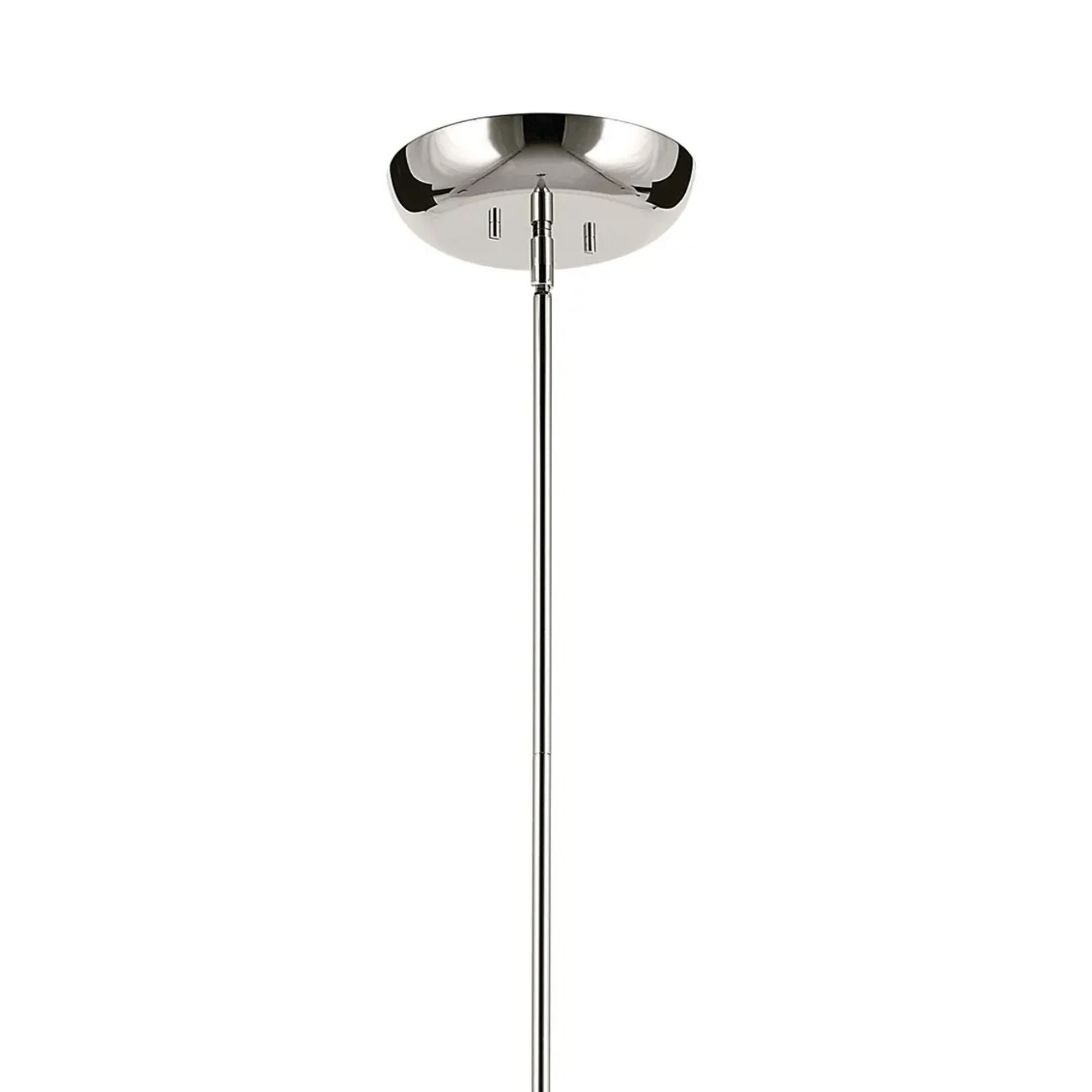 Kichler Moraine 50 in. 12-Light Chandelier, Polished Nickel with Clear Glass Cylinder Shades