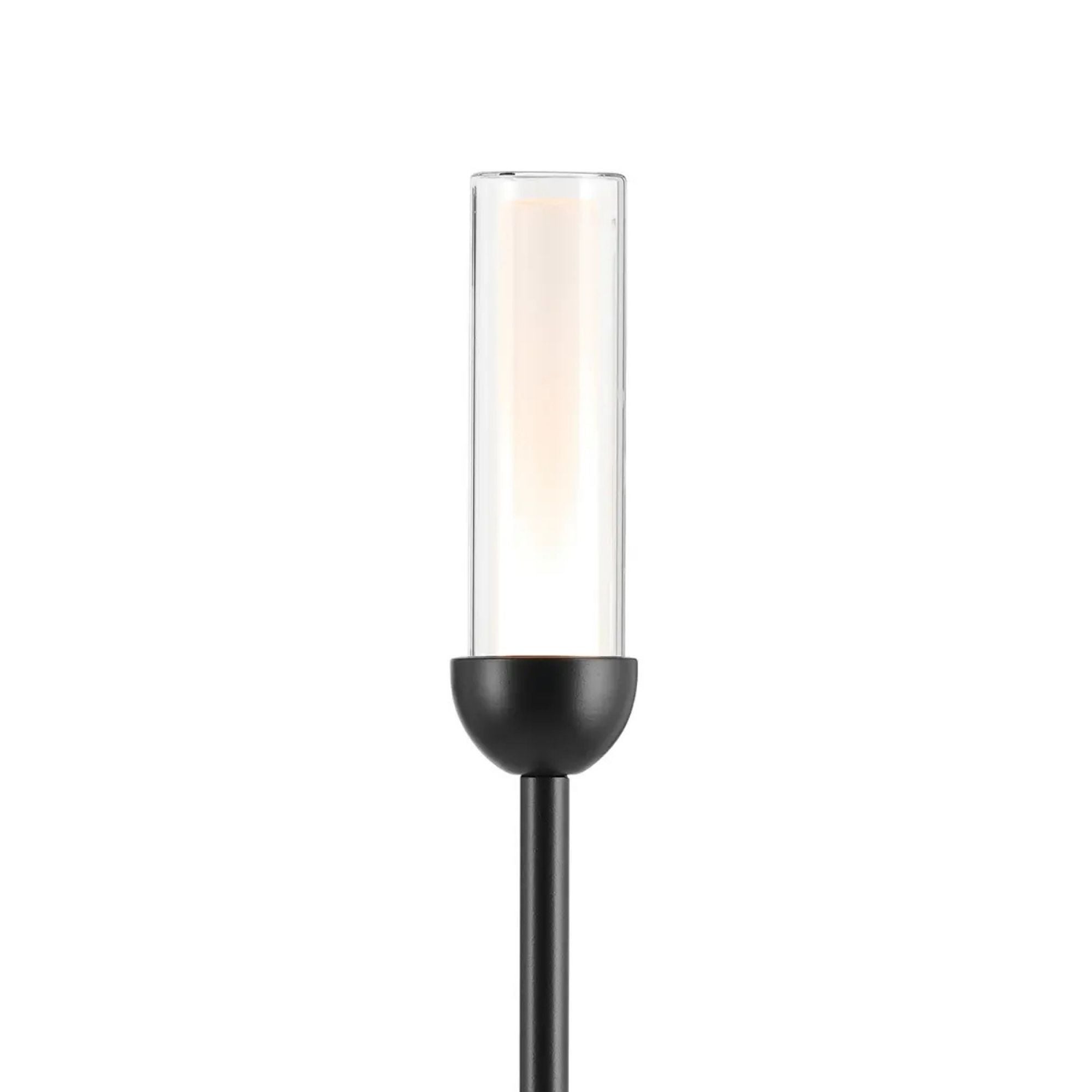 Kichler Moraine 27.5 in. 12-Light Chandelier, Black & Champagne Bronze & Polished Nickel with Clear Glass Cylinder Shades