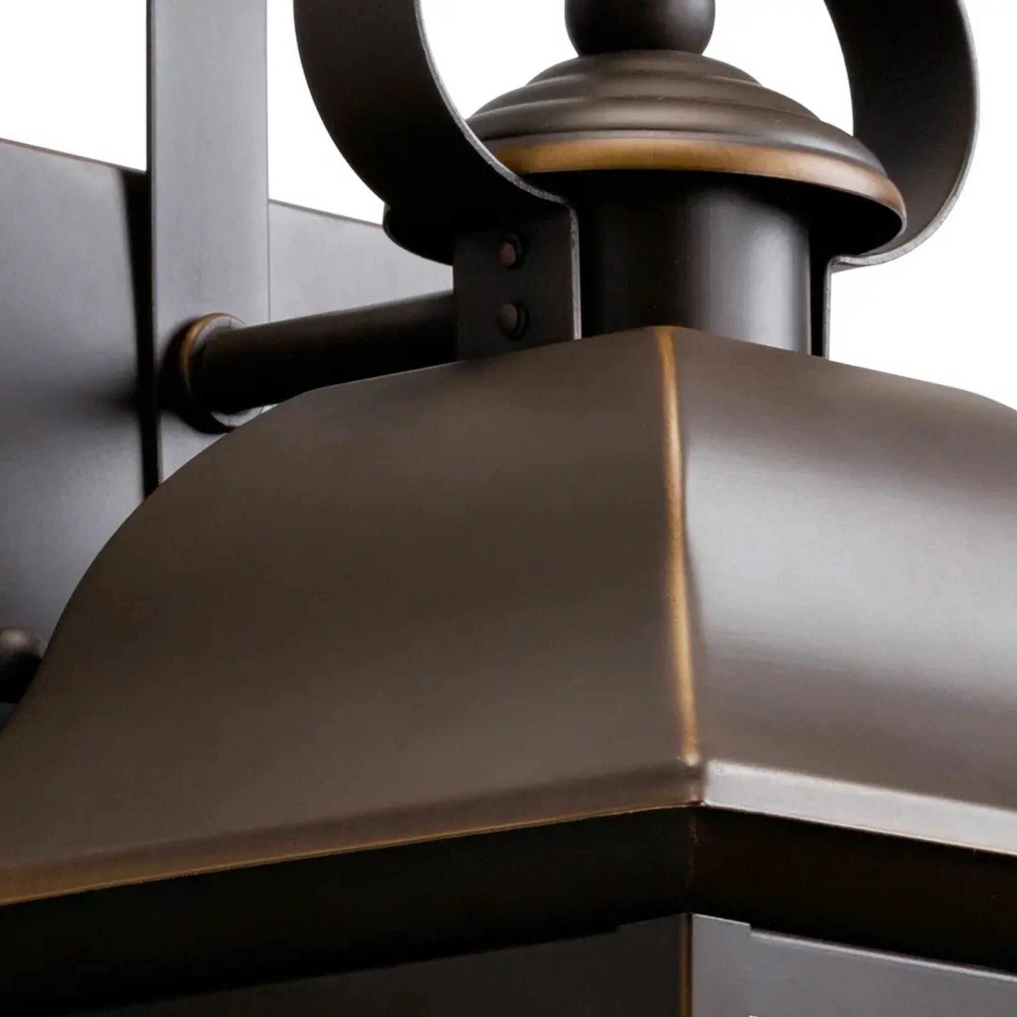 Kichler Mount Vernon 12.5 in. Outdoor Sconce, Olde Bronze with Clear Seeded Glass