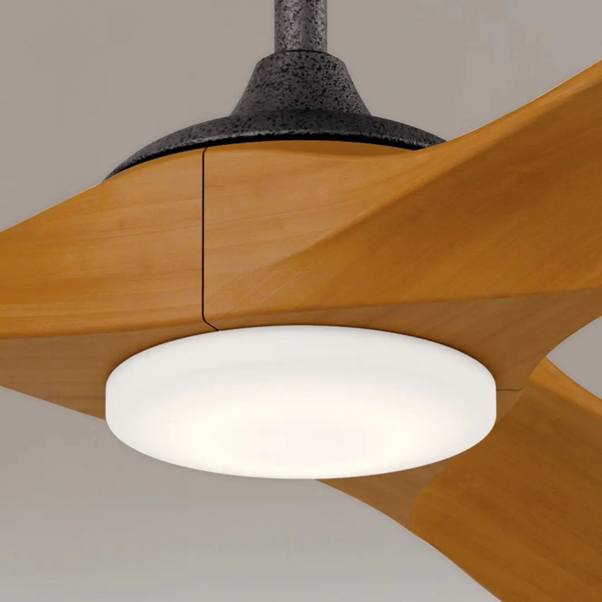 Kichler Mylo 52'' Ceiling Fan with LED Light DC Motor Anvil Iron