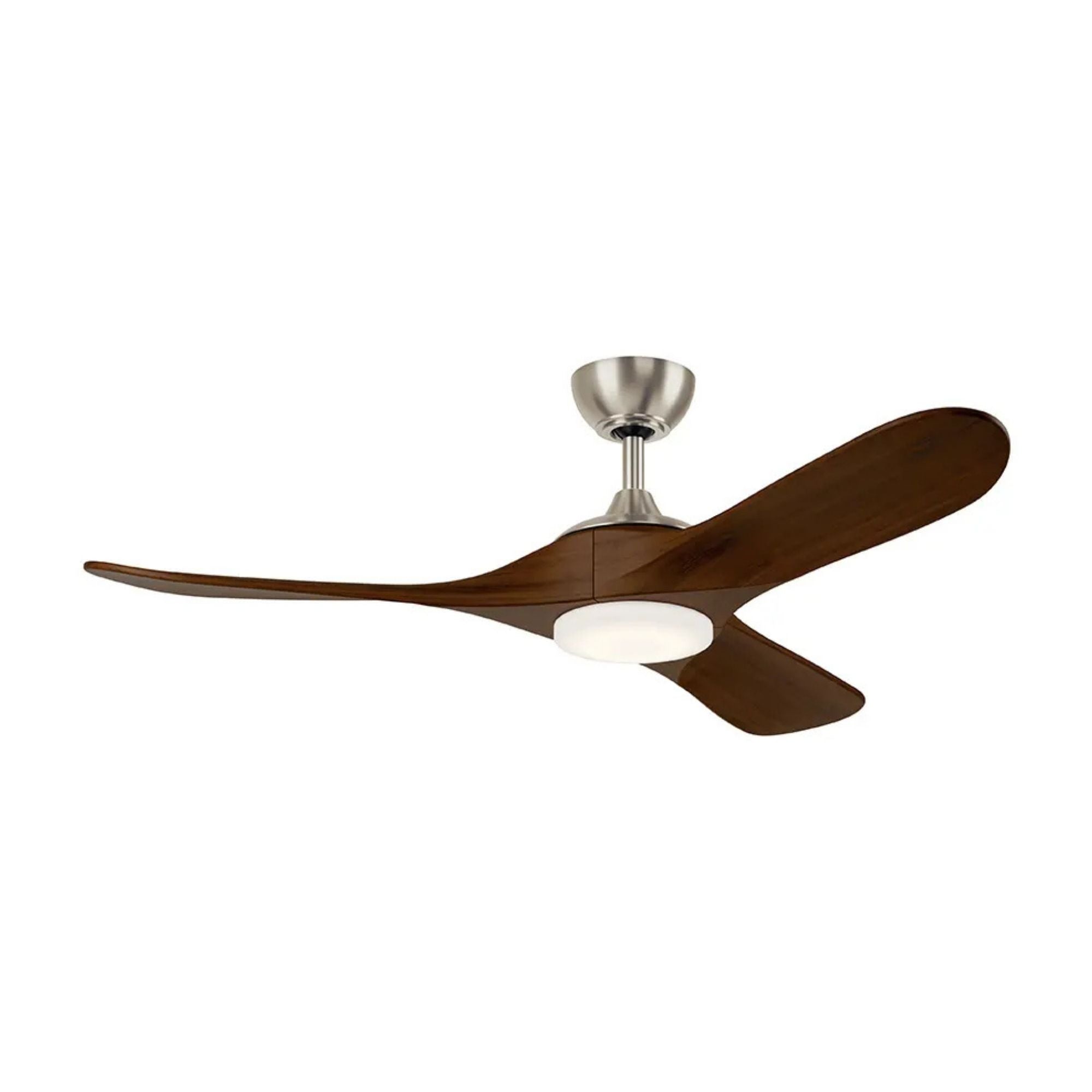 Kichler Mylo 52'' Ceiling Fan with LED Light DC Motor Painted Brushed Nickel
