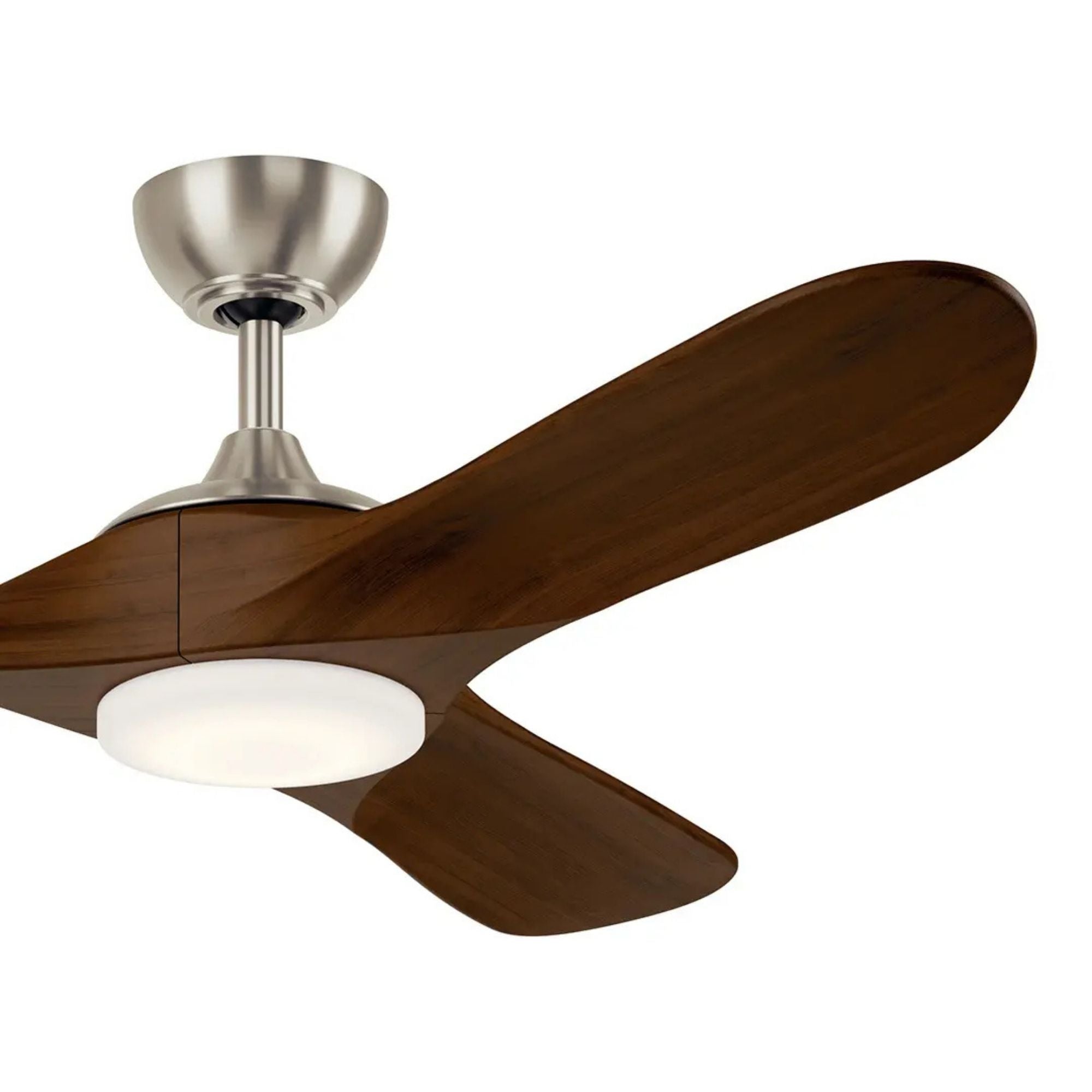 Kichler Mylo 52'' Ceiling Fan with LED Light DC Motor Painted Brushed Nickel