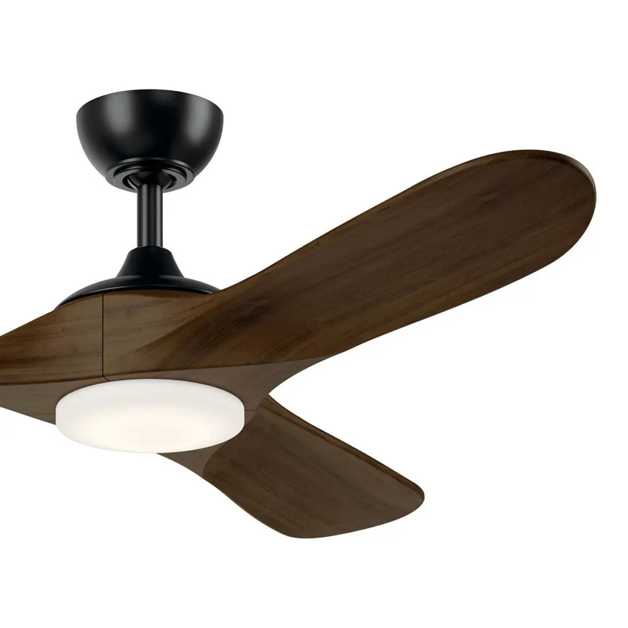 Kichler Mylo 52'' Ceiling Fan with LED Light DC Motor Satin Black