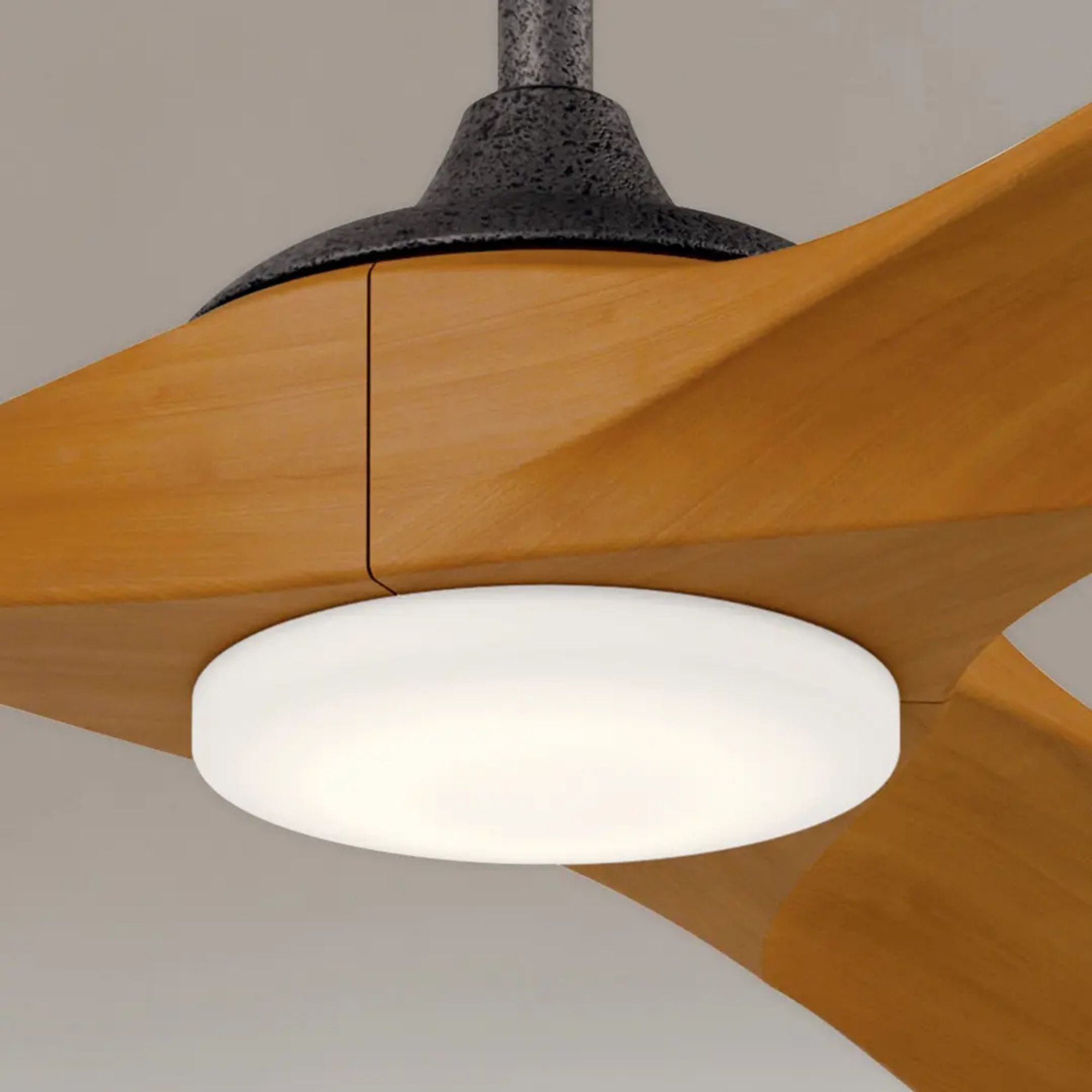 Kichler Mylo 60'' Ceiling Fan with LED Light DC Motor Anvil Iron