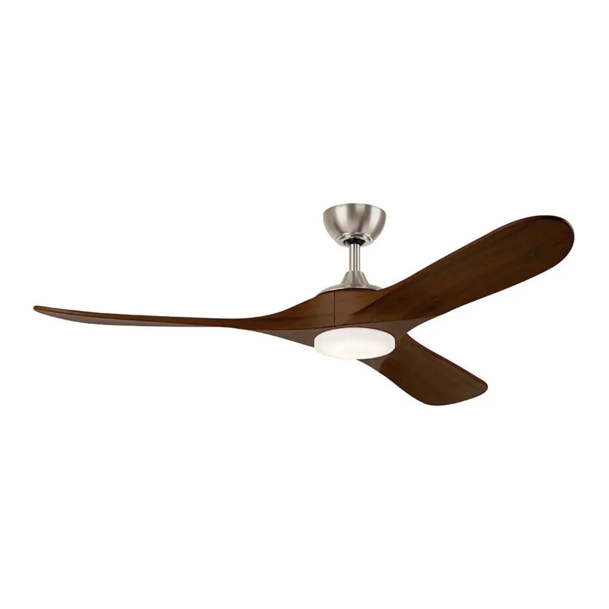 Kichler Mylo 60'' Ceiling Fan with LED Light DC Motor Painted Brushed Nickel