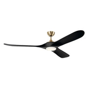Kichler Mylo 70'' Ceiling Fan with LED Light DC Motor Champagne Bronze