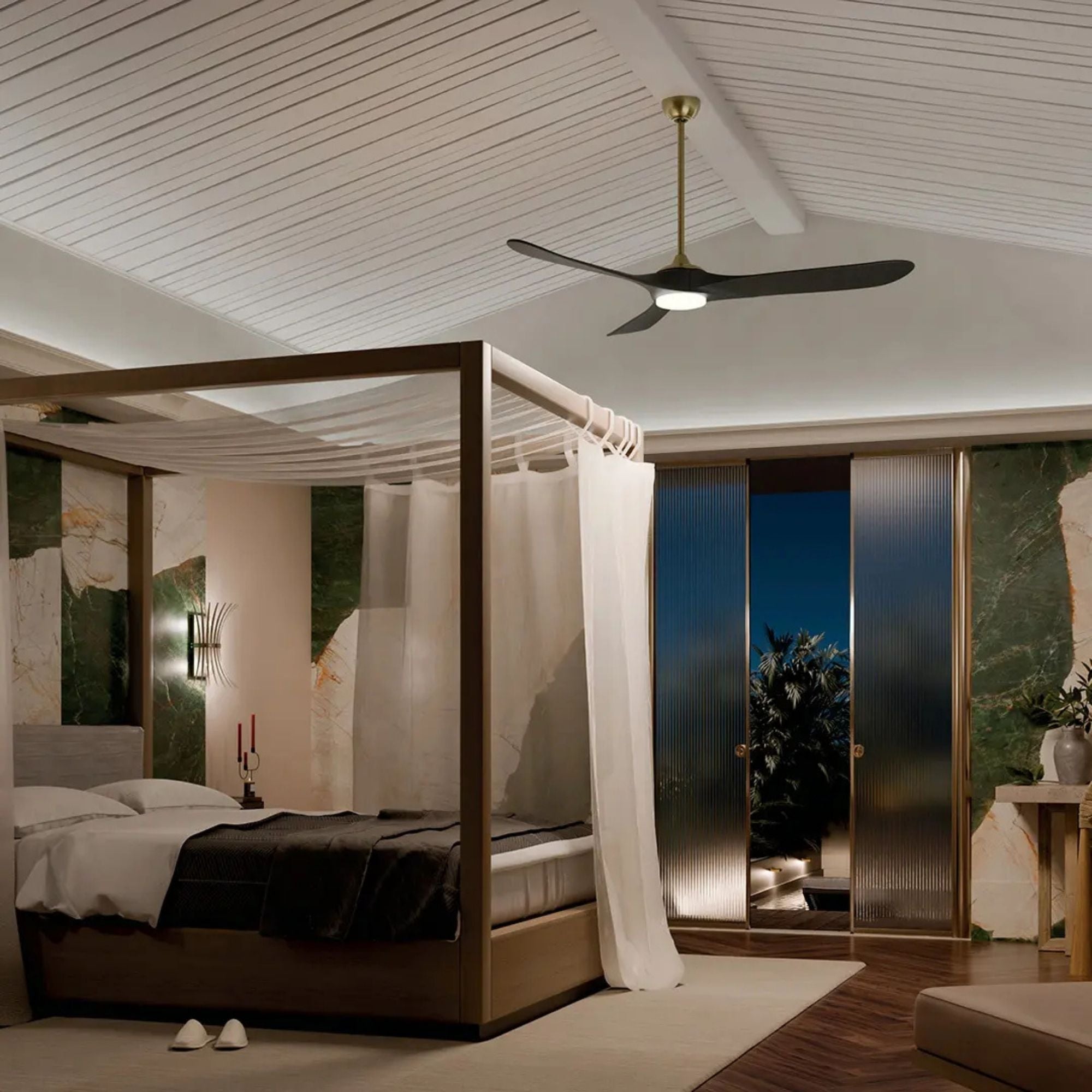 Kichler Mylo Ceiling Fan with LED Light DC Motor