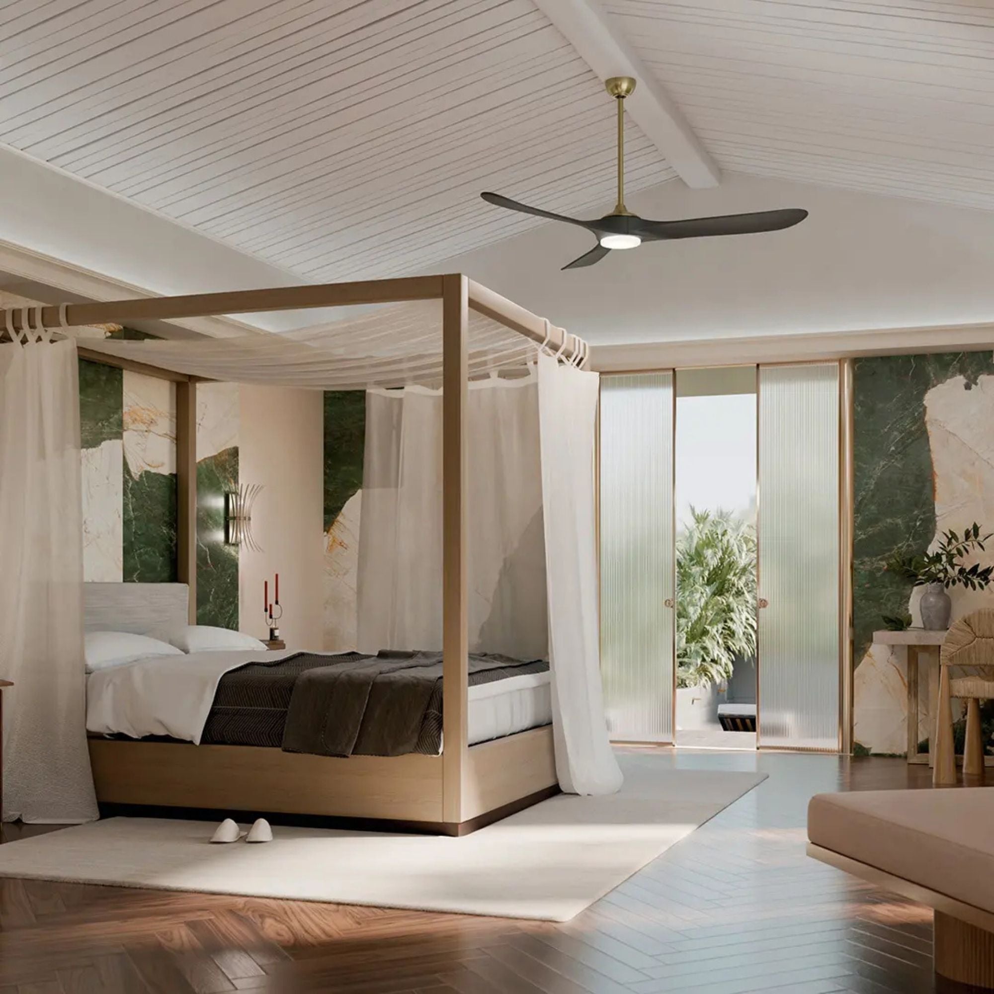 Kichler Mylo Ceiling Fan with LED Light DC Motor