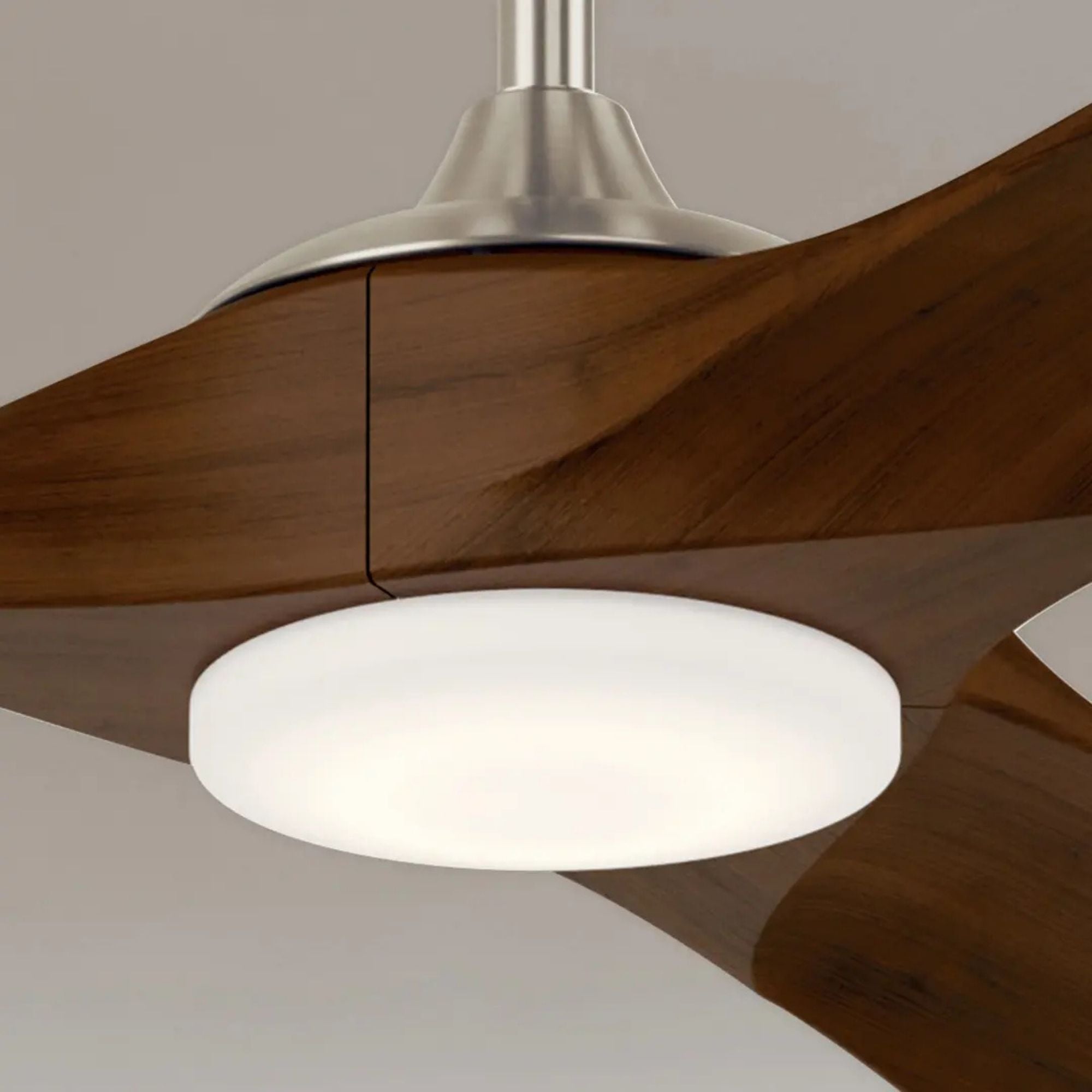Kichler Mylo 70'' Ceiling Fan with LED Light DC Motor Painted Brushed Nickel