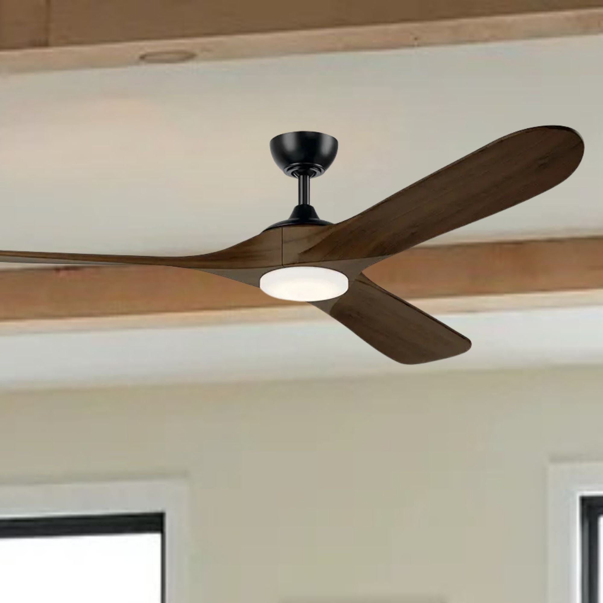 Kichler Mylo 70'' Ceiling Fan with LED Light DC Motor Satin Black