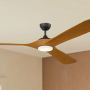 Kichler Mylo 80'' Ceiling Fan with LED Light DC Motor Anvil Iron