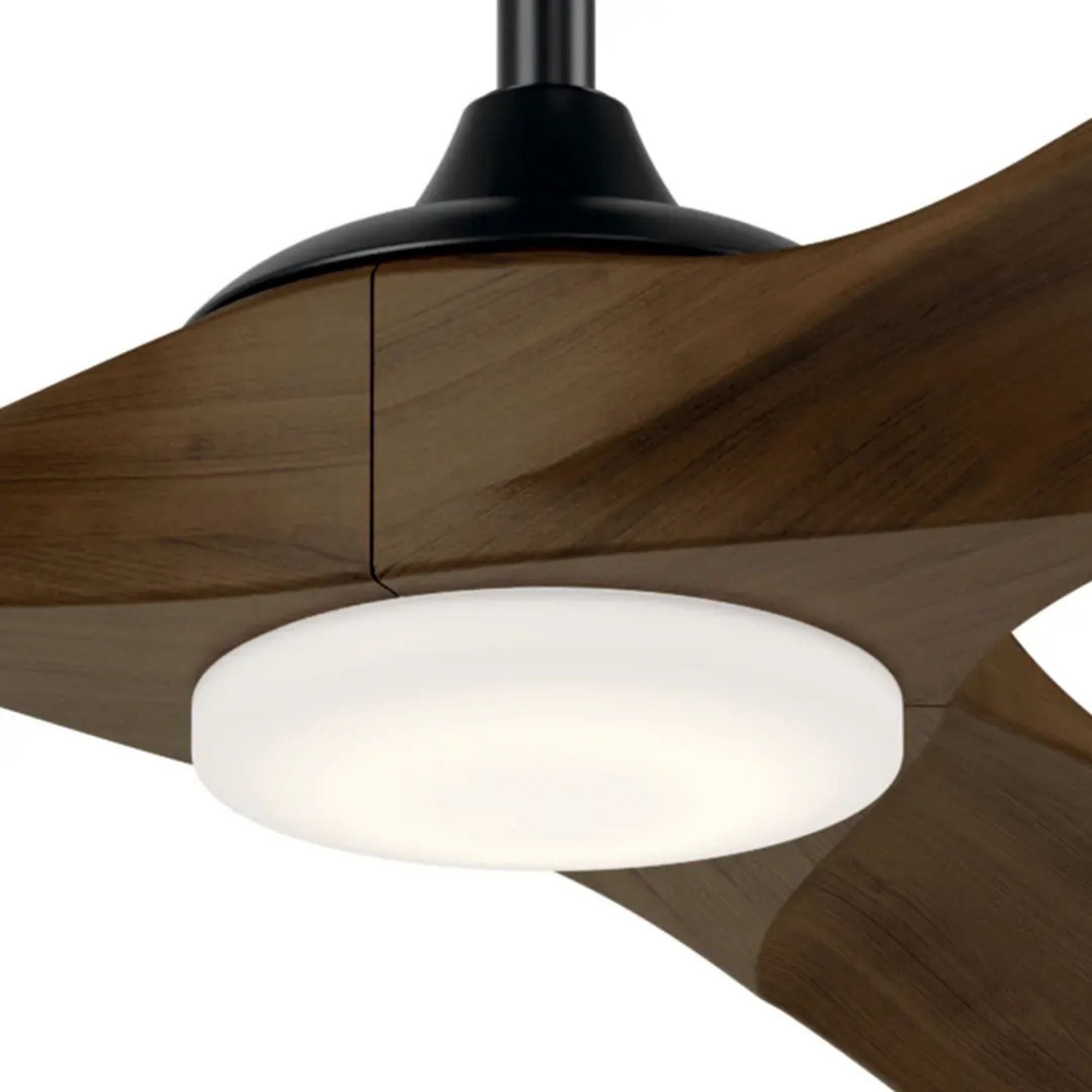 Kichler Mylo 80'' Ceiling Fan with LED Light DC Motor Satin Black