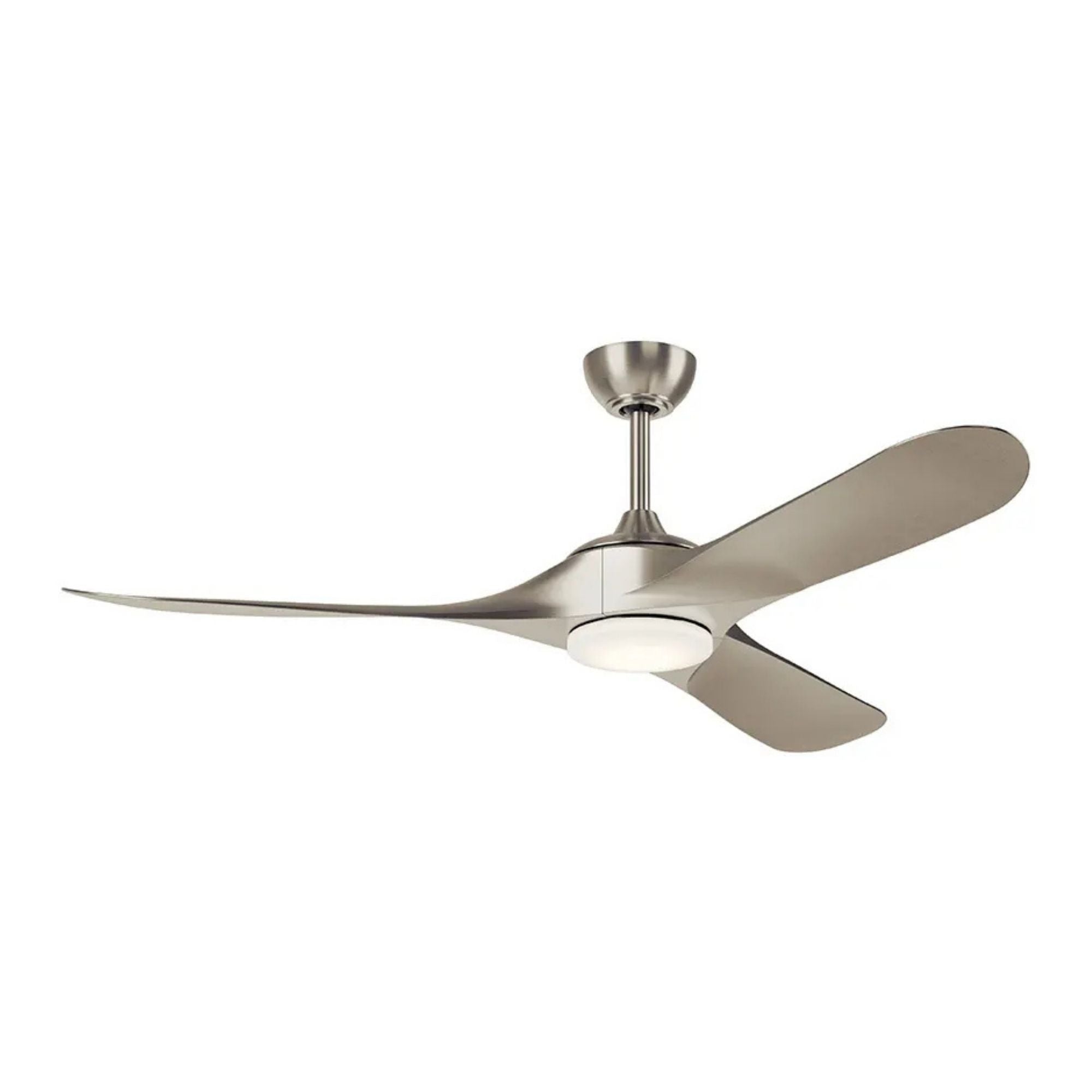 Kichler Mylo Weather+ 60'' Ceiling Fan with LED Light DC Motor Painted Brushed Nickel