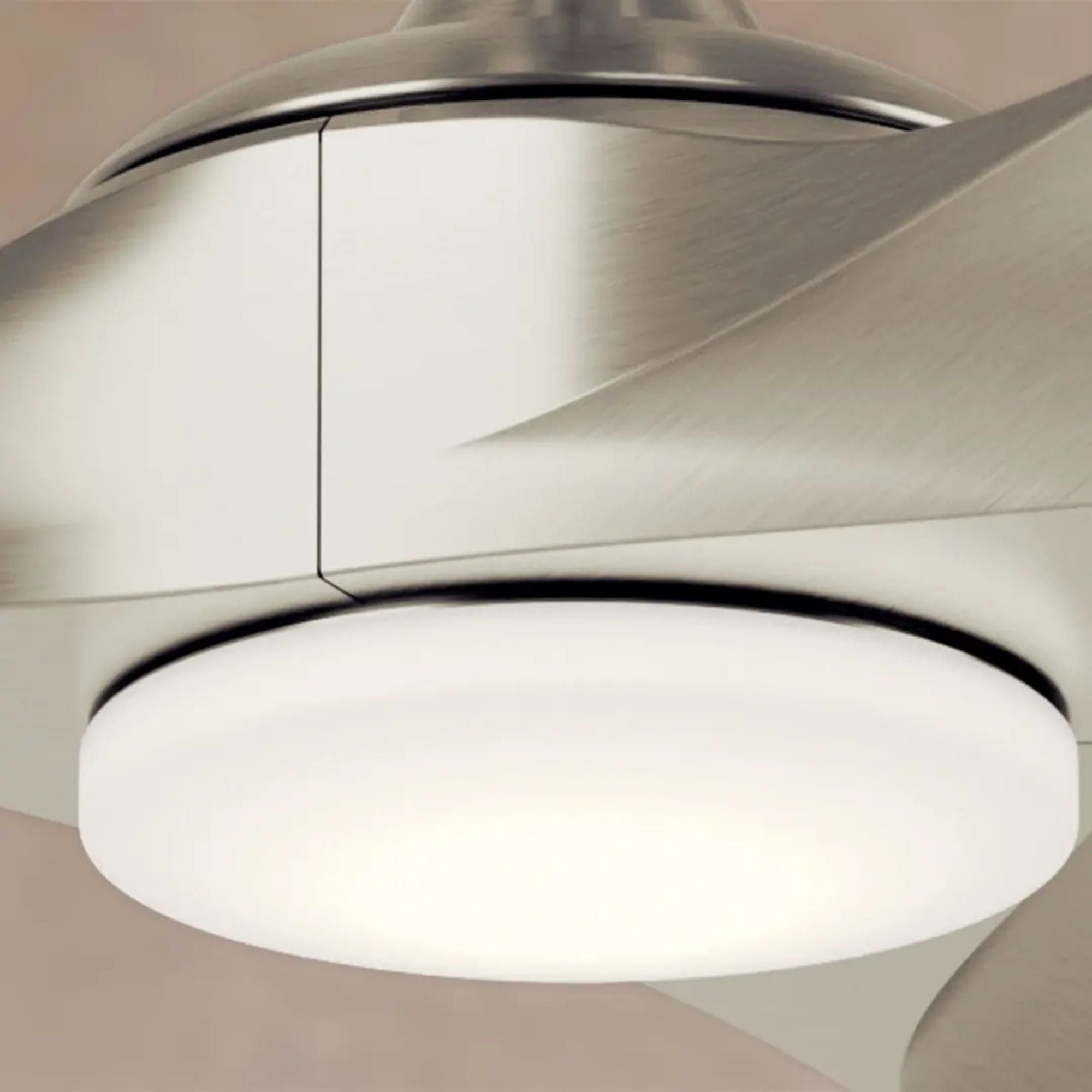 Kichler Mylo Weather+ 60'' Ceiling Fan with LED Light DC Motor Painted Brushed Nickel
