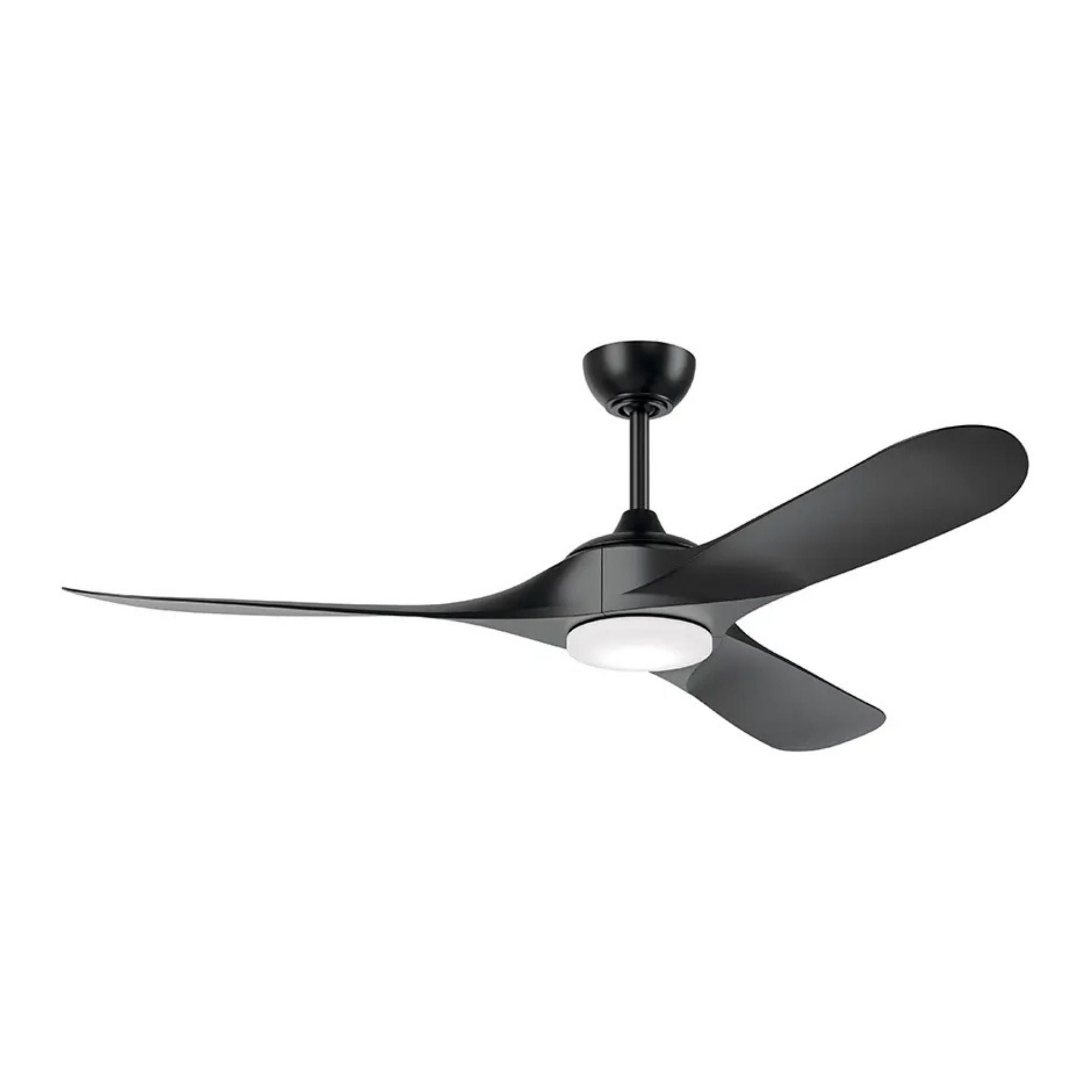 Kichler Mylo Weather+ 60'' Ceiling Fan with LED Light DC Motor Satin Black