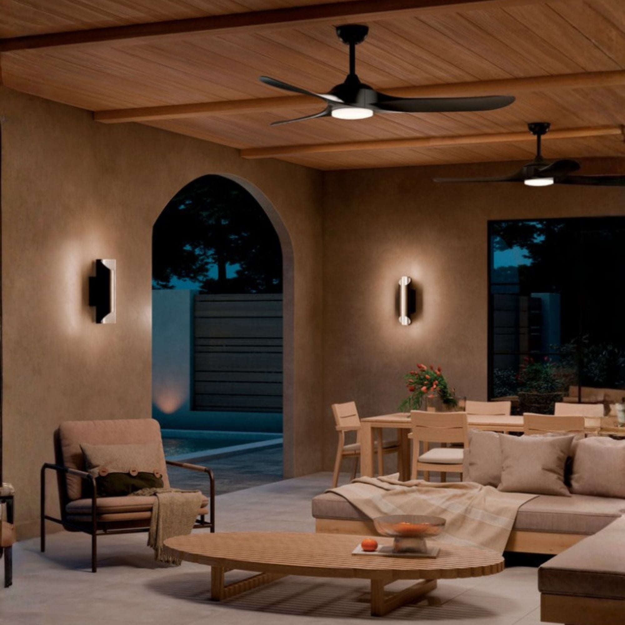 Kichler Mylo Weather+ Ceiling Fan with LED Light DC Motor