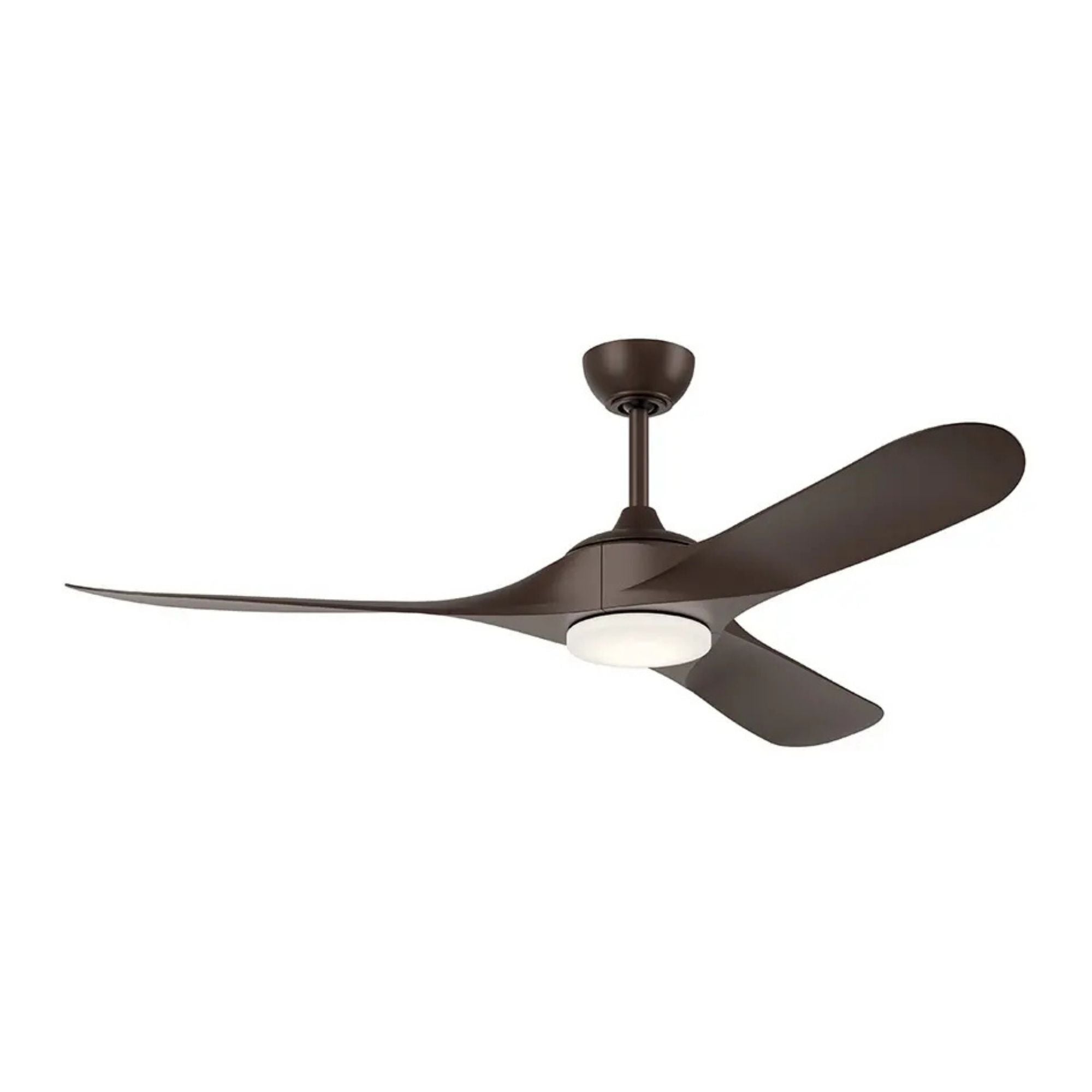Kichler Mylo Weather+ 60'' Ceiling Fan with LED Light DC Motor Satin Natural Bronze