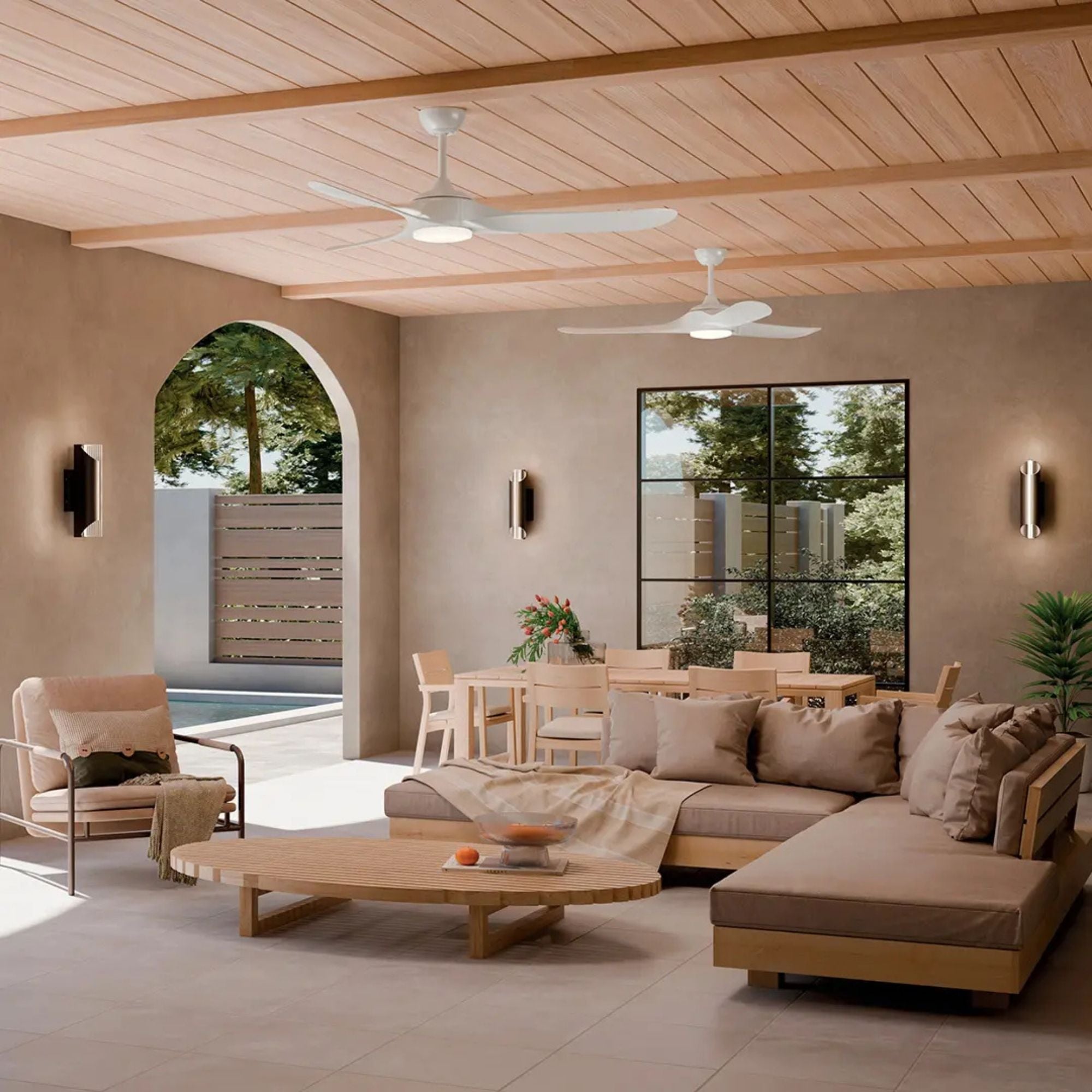 Kichler Mylo Weather+ Ceiling Fan with LED Light DC Motor