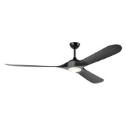 Kichler Mylo Weather+ 80'' Ceiling Fan with LED Light DC Motor Satin Black