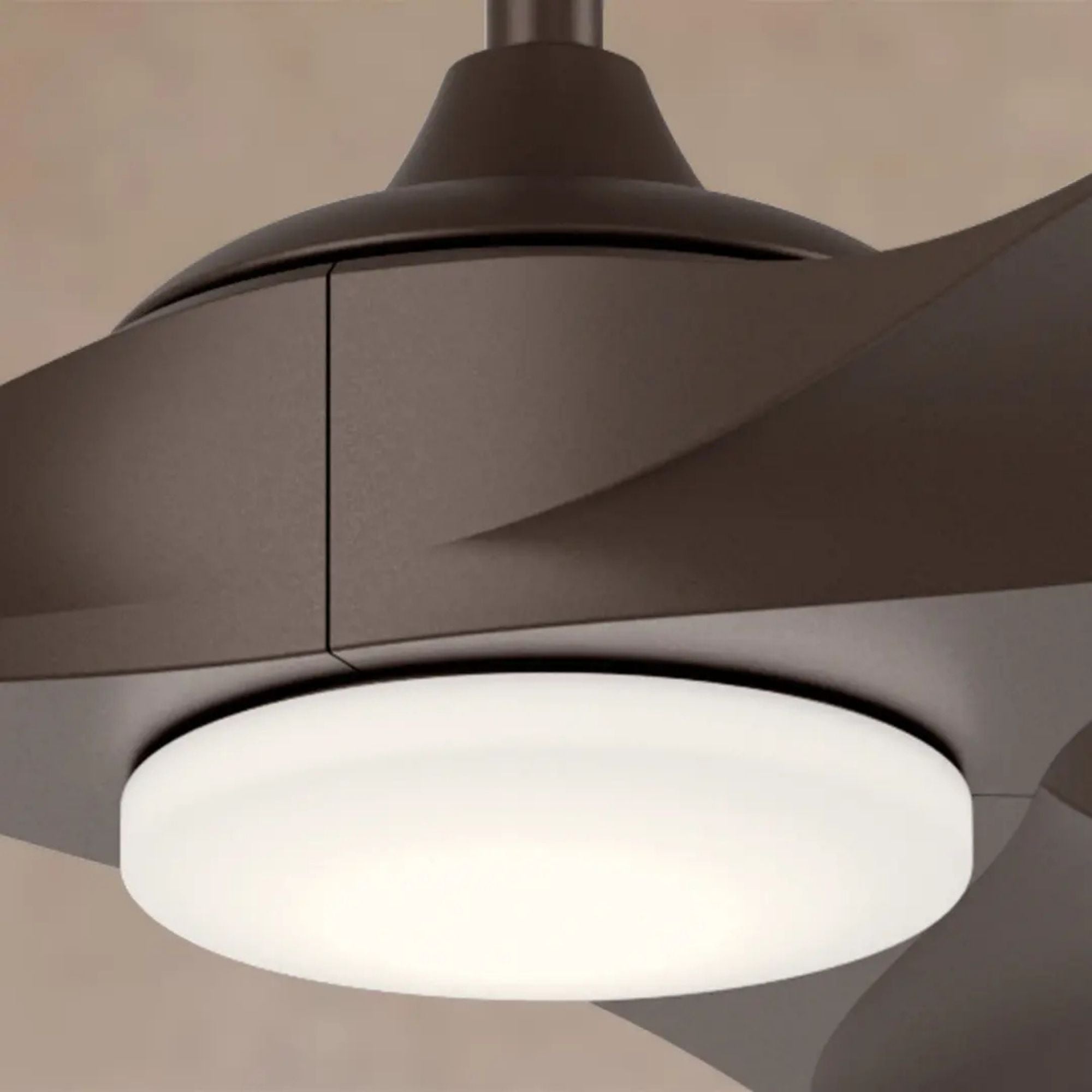 Kichler Mylo Weather+ 80'' Ceiling Fan with LED Light DC Motor Satin Natural Bronze