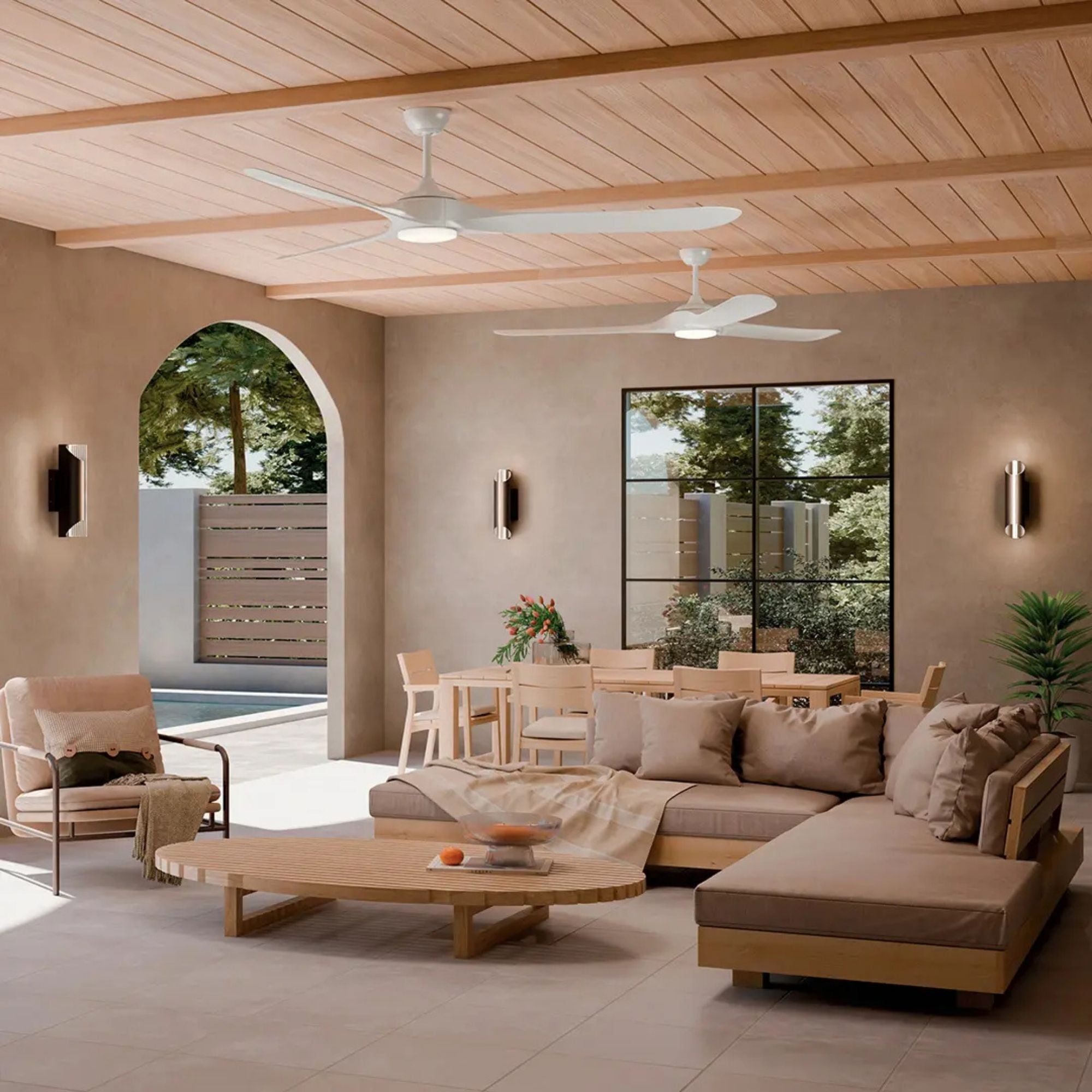 Kichler Mylo Weather+ Ceiling Fan with LED Light DC Motor