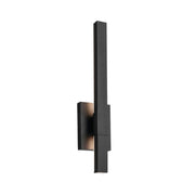 Nocar 22" LED Outdoor Wall Light, Textured Black Finish