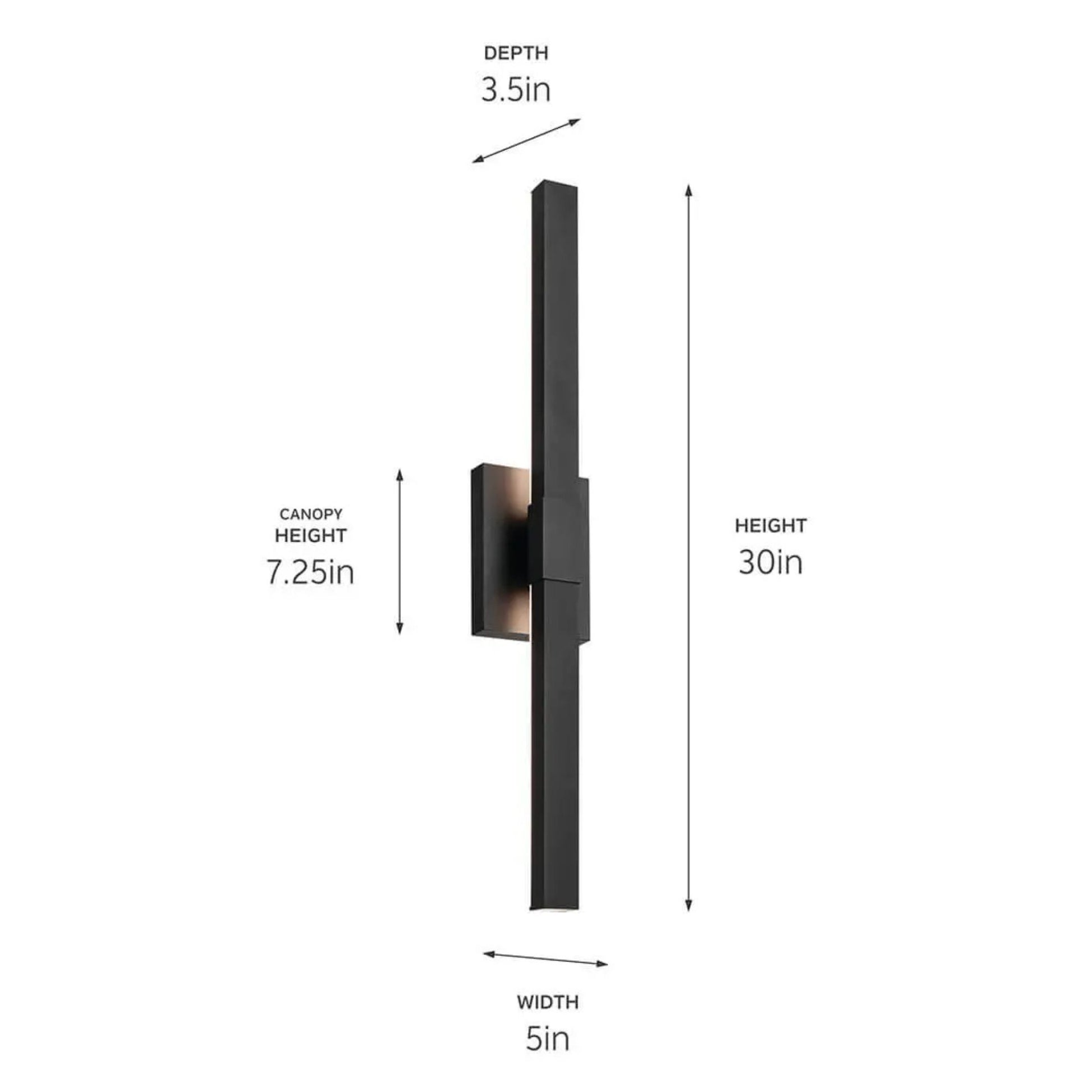 Kichler Lighting - Nocar 30" LED Outdoor Wall Light, Textured Black Finish | Bees Lighting