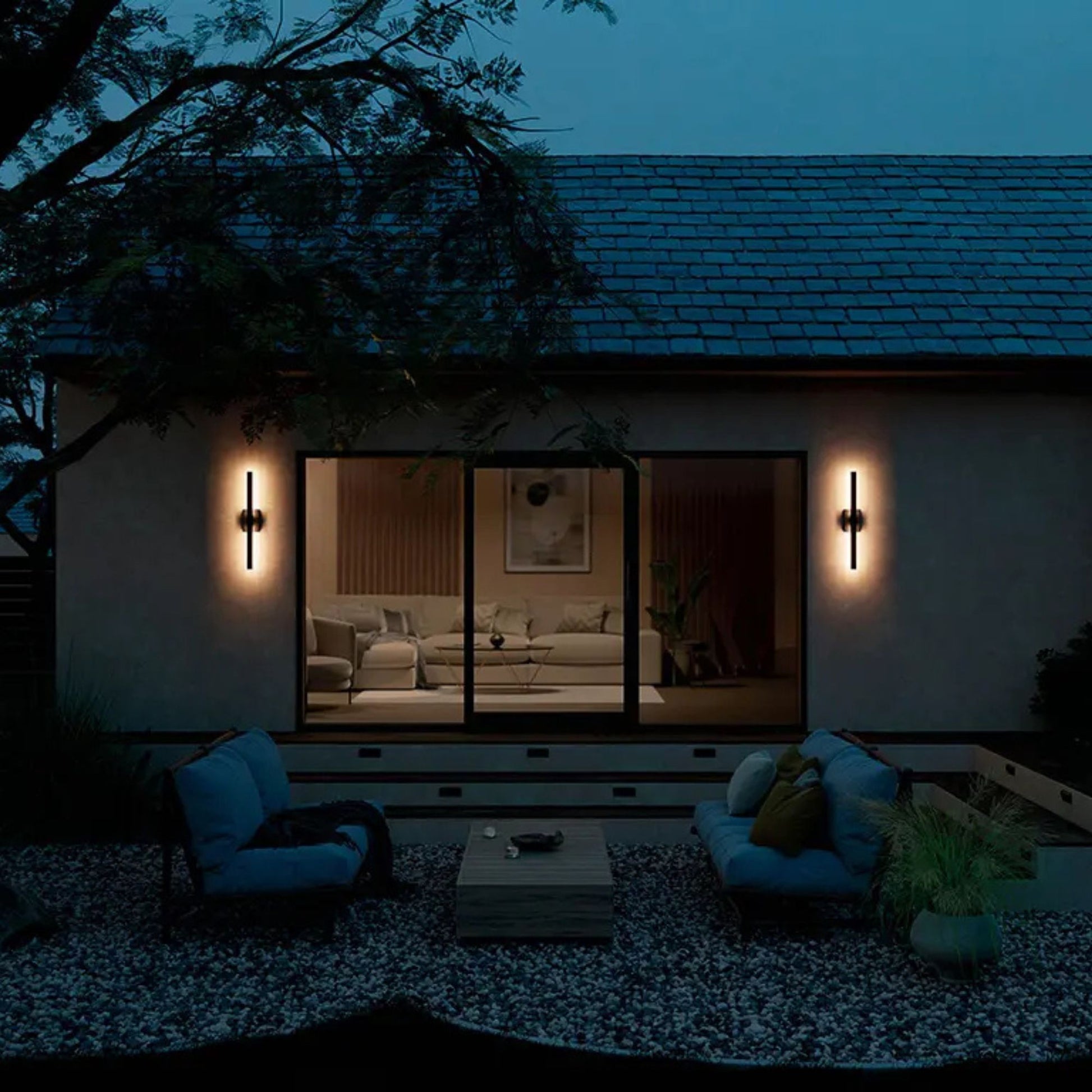 Kichler Lighting - Nocar 30" LED Outdoor Wall Light, Textured Black Finish | Bees Lighting