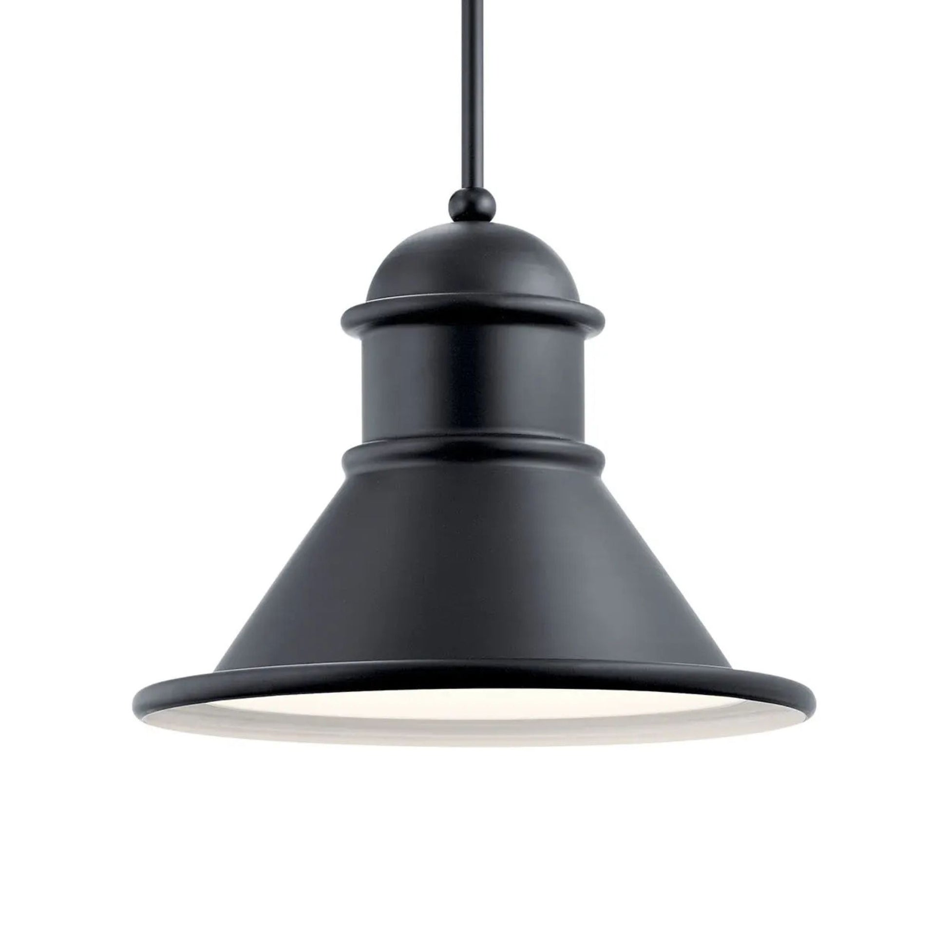 Kichler Lighting - Northland 18" Outdoor Pendant, Black Finish | Bees Lighting