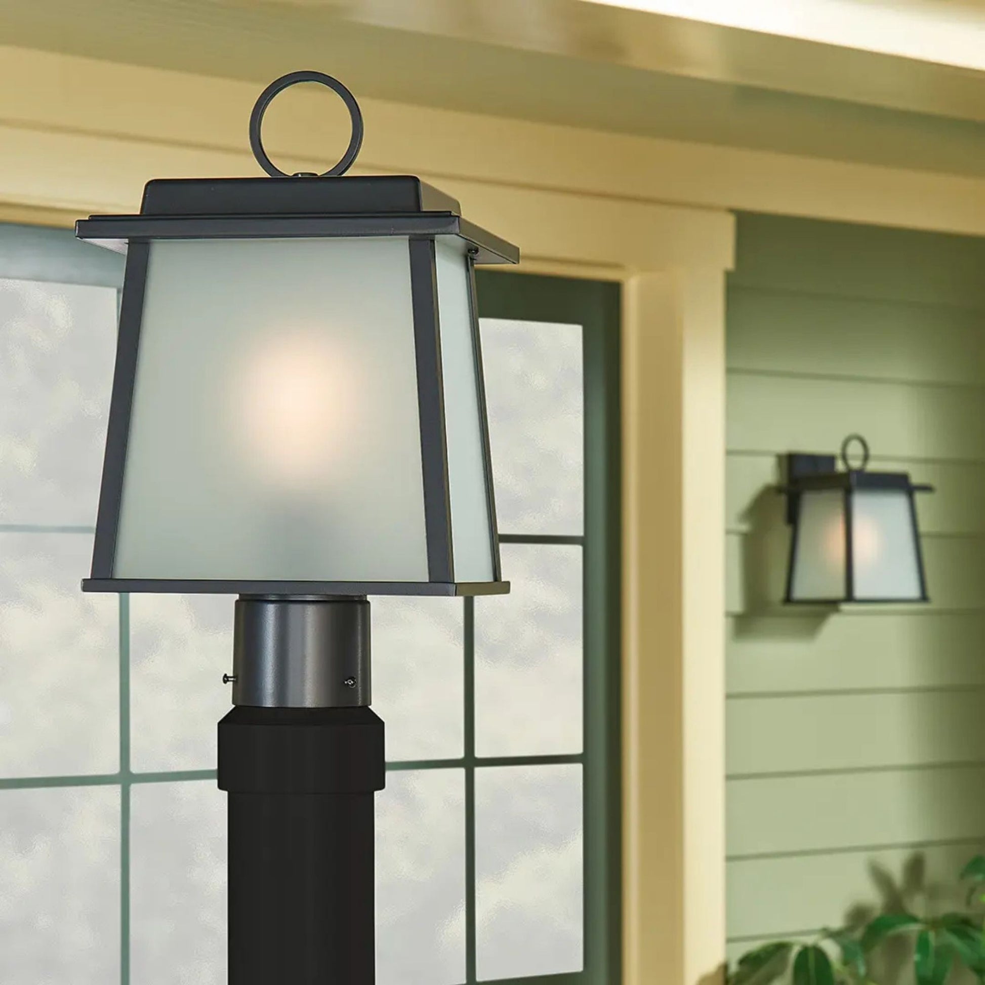 Kichler Lighting - Noward 15" Outdoor Post Light, Black Finish | Bees Lighting