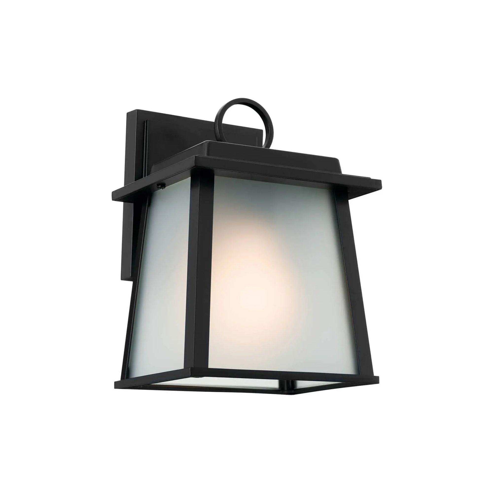 Noward 9" Outdoor Wall Light, Black Finish