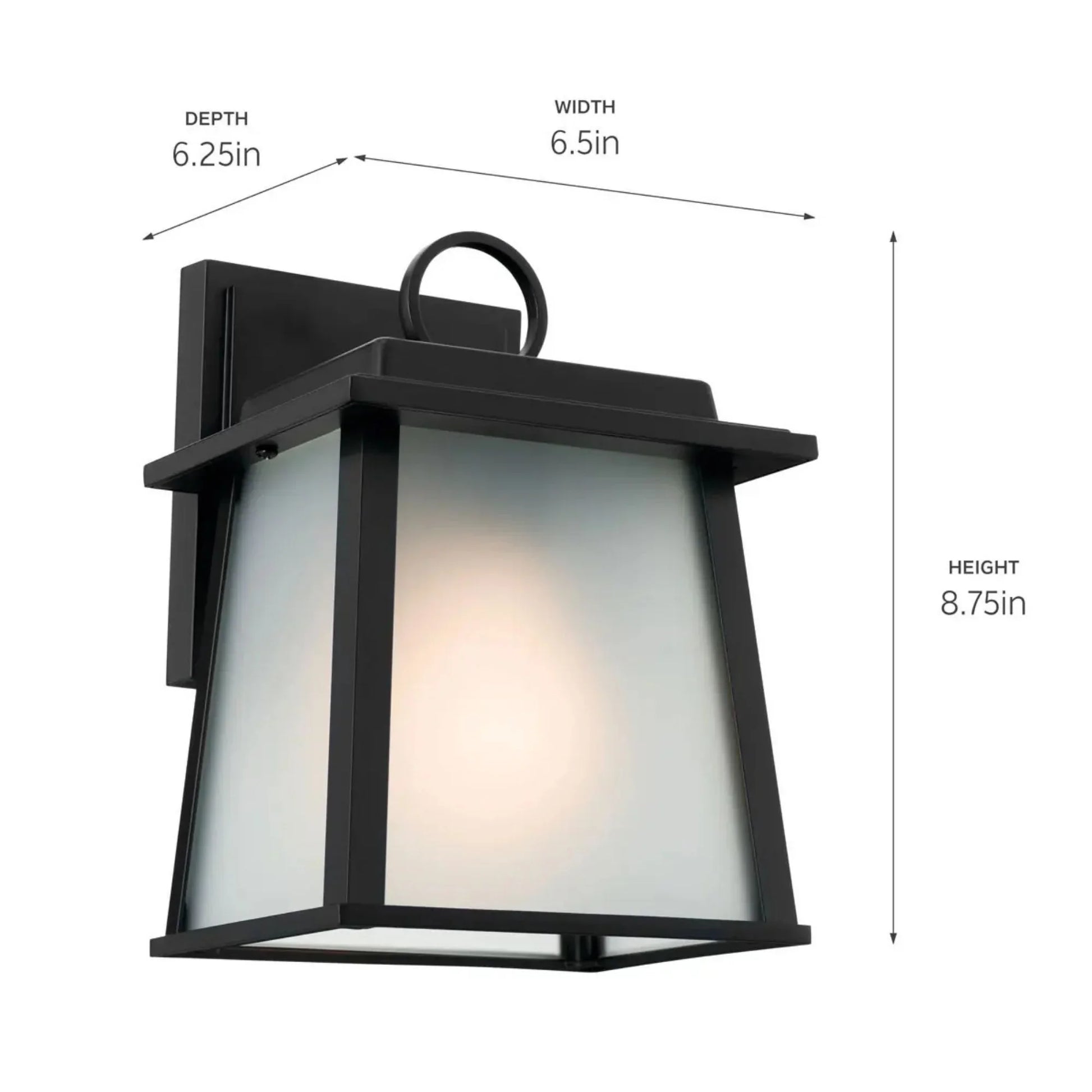 Kichler Lighting - Noward 9" Outdoor Wall Light, Black Finish | Bees Lighting