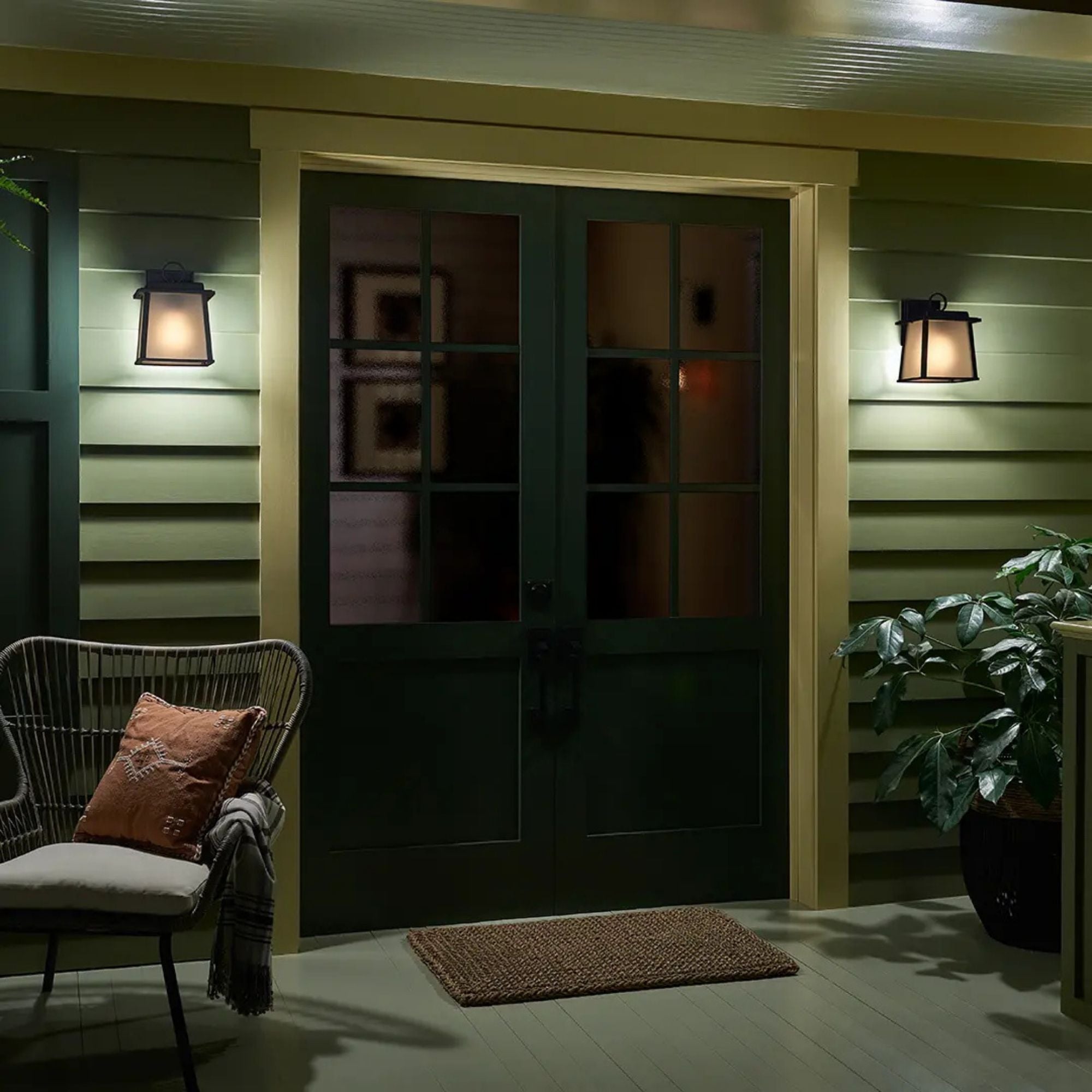 Noward 9" Outdoor Wall Light, Olde Bronze Finish