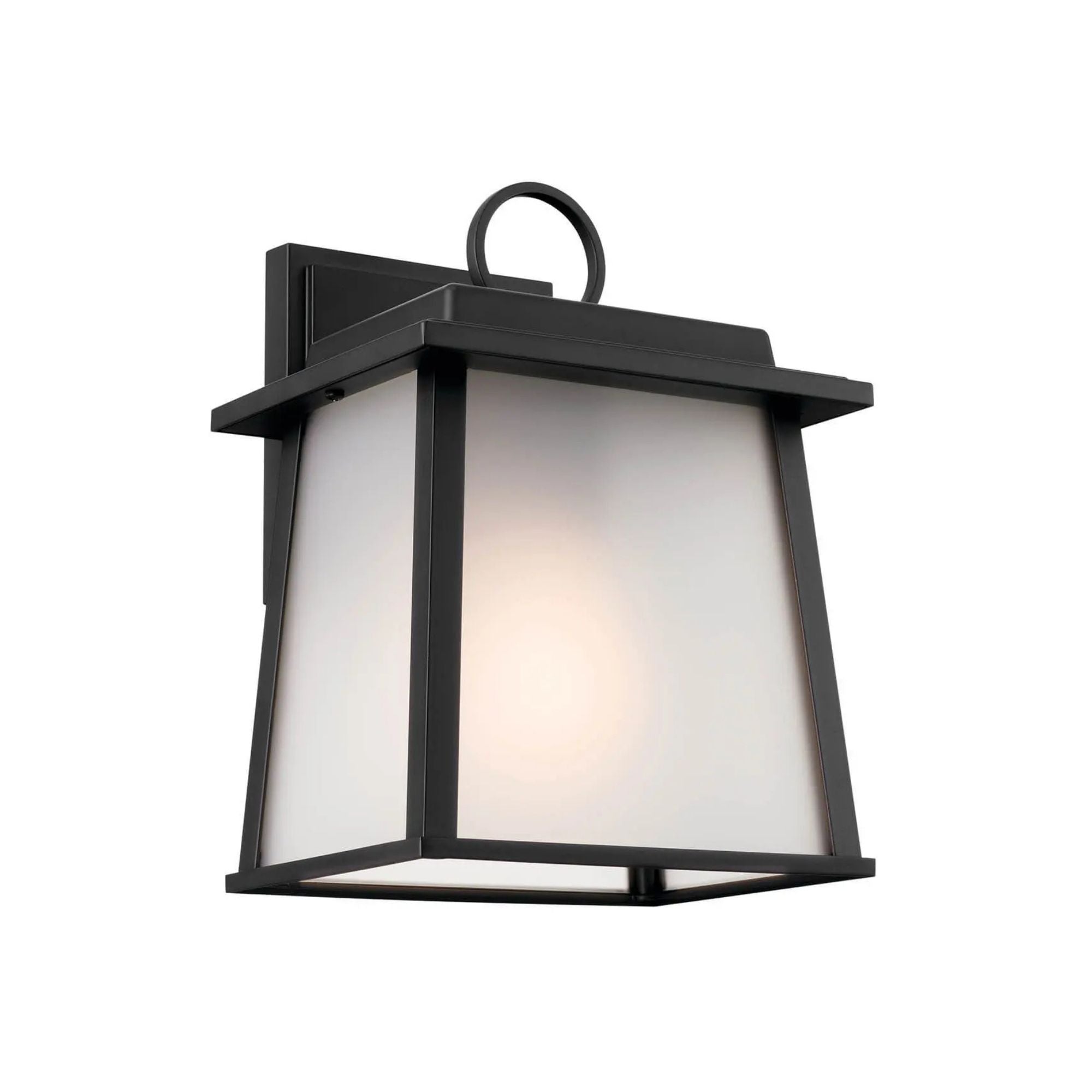 Noward 10" Outdoor Wall Light, Black Finish