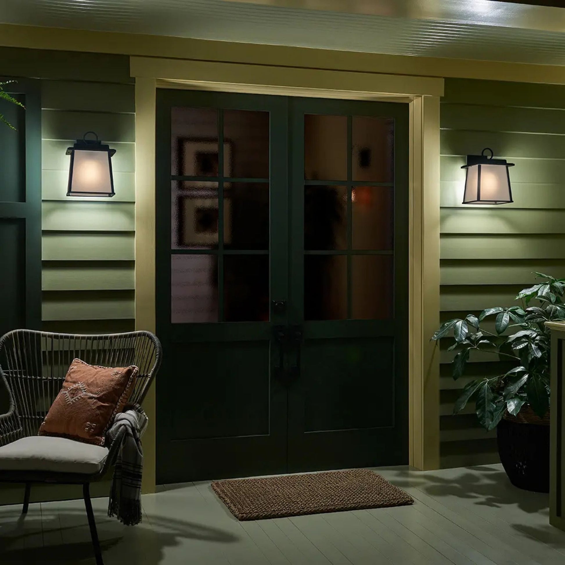 Kichler Lighting - Noward 12" Outdoor Wall Light, Black Finish | Bees Lighting