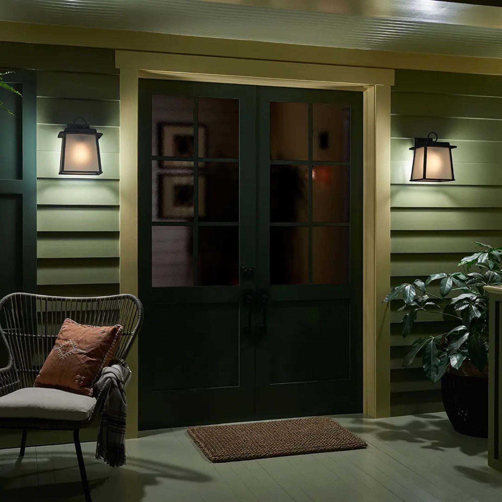 Noward 12" Outdoor Wall Light, Olde Bronze Finish