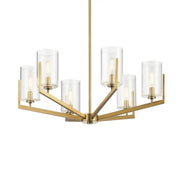 Kichler Nye 28 in. 6-Light Chandelier, Brushed Natural Brass