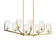 Kichler Nye 36.75 in. 8-Light Chandelier, Brushed Natural Brass