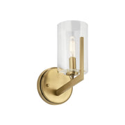 Kichler Nye 9.75 in. Wall Sconce, Brushed Natural Brass